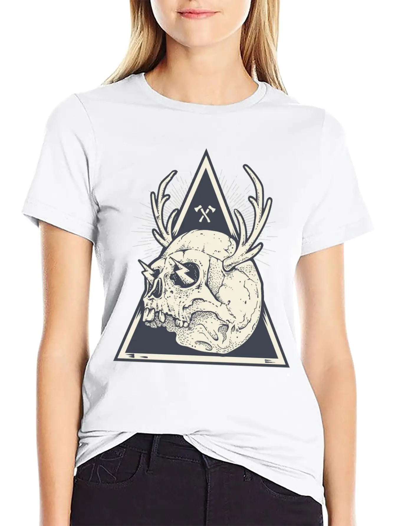 Skull Unisex Short Sleeve Soft Cotton T-Shirt – Casual Everyday Wear