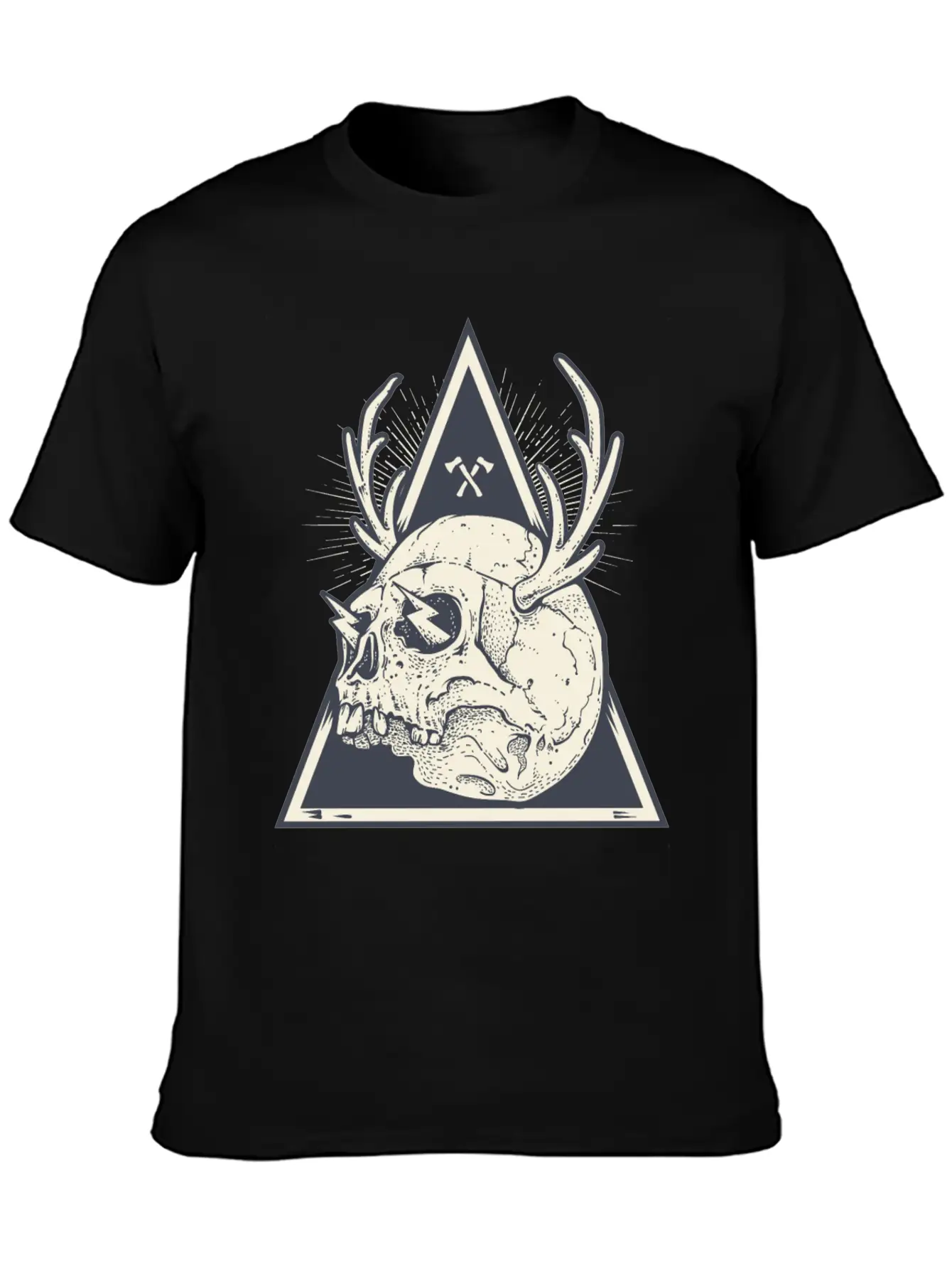 Skull Unisex Short Sleeve Soft Cotton T-Shirt – Casual Everyday Wear