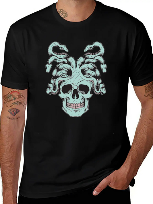 Skulls Character Comfortable Minimalist Graphic Tee – Summer Style Essential