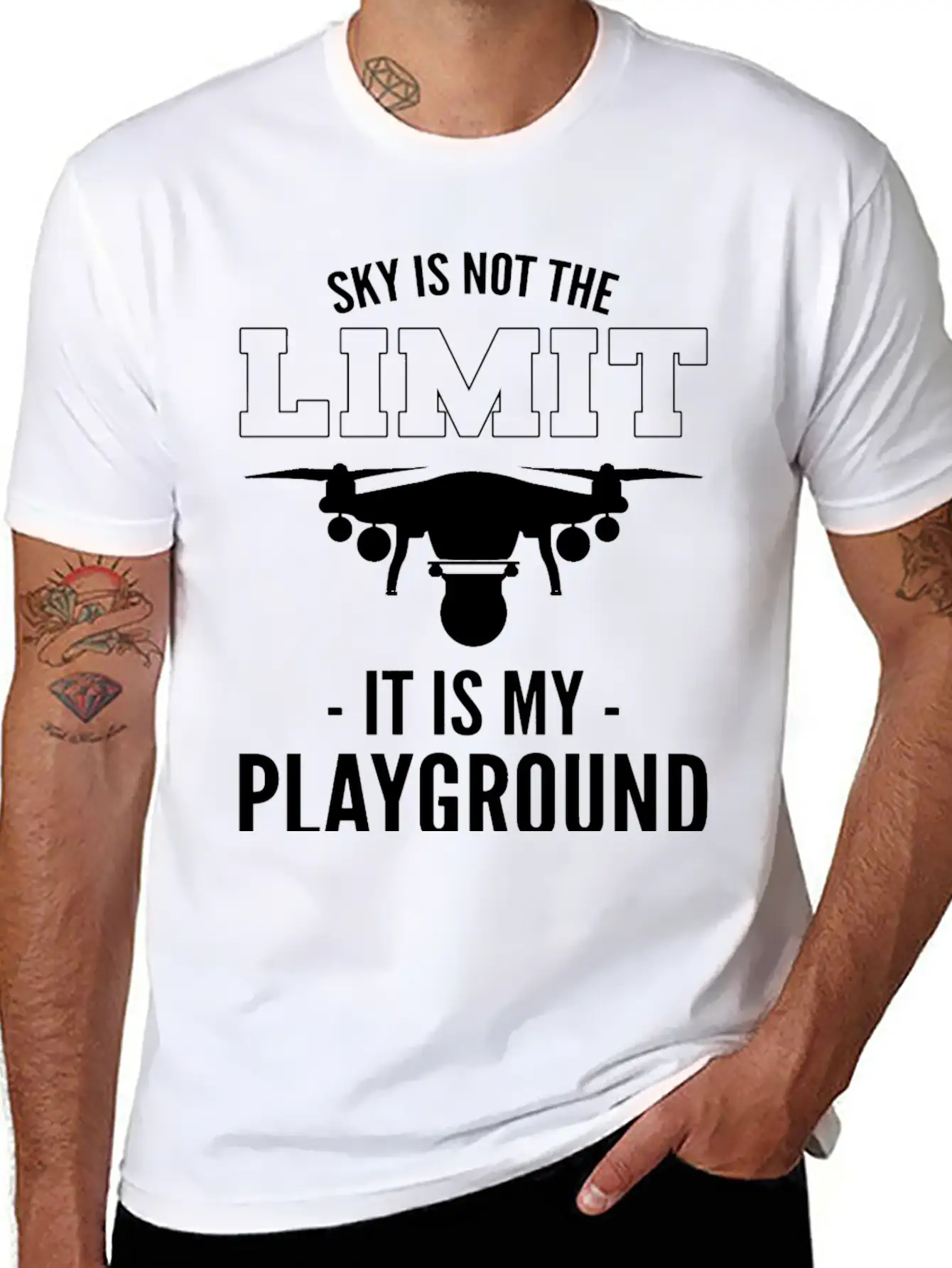 Sky Is Not The Limit It Is My Playground Timeless Short Sleeve Tee – Comfy And Minimalist Design
