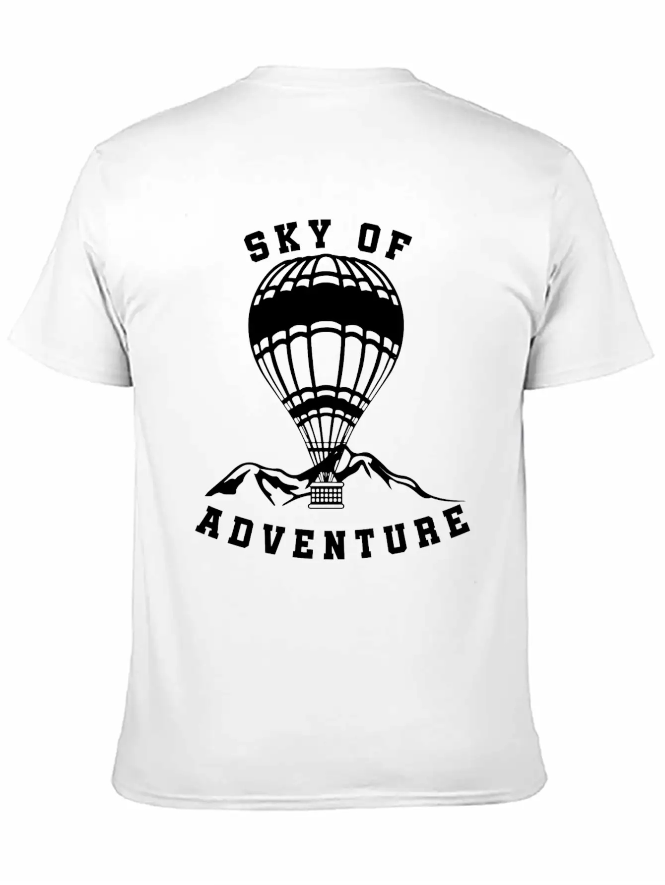 Sky Of Adventure Hot Air Balloon Unisex Short Sleeve Soft Cotton T-Shirt – Casual Everyday Wear