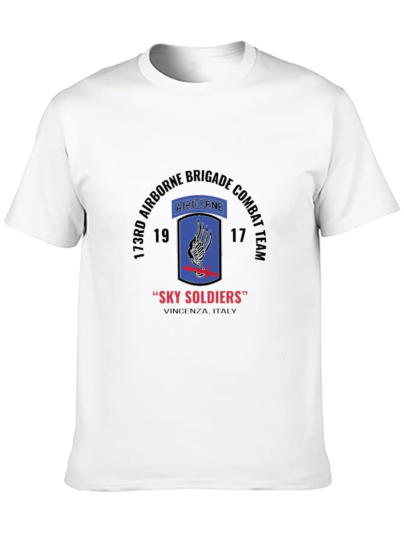 Sky Soldiers 173Rd Airborne Combat Team Unisex Casual T-Shirt – Clean Design For Daily Comfort
