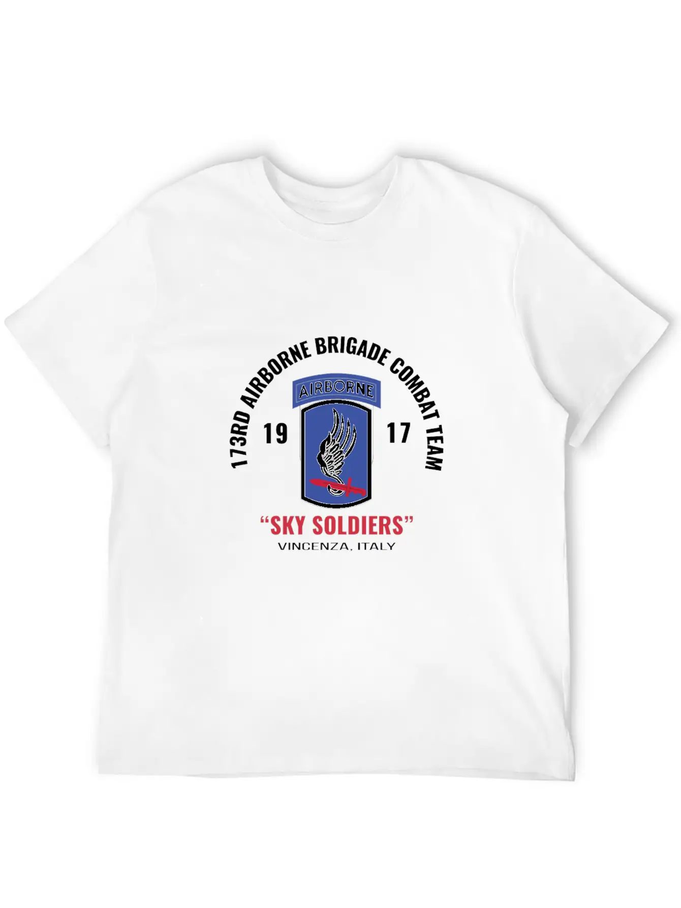 Sky Soldiers 173Rd Airborne Combat Team Unisex Casual T-Shirt – Clean Design For Daily Comfort