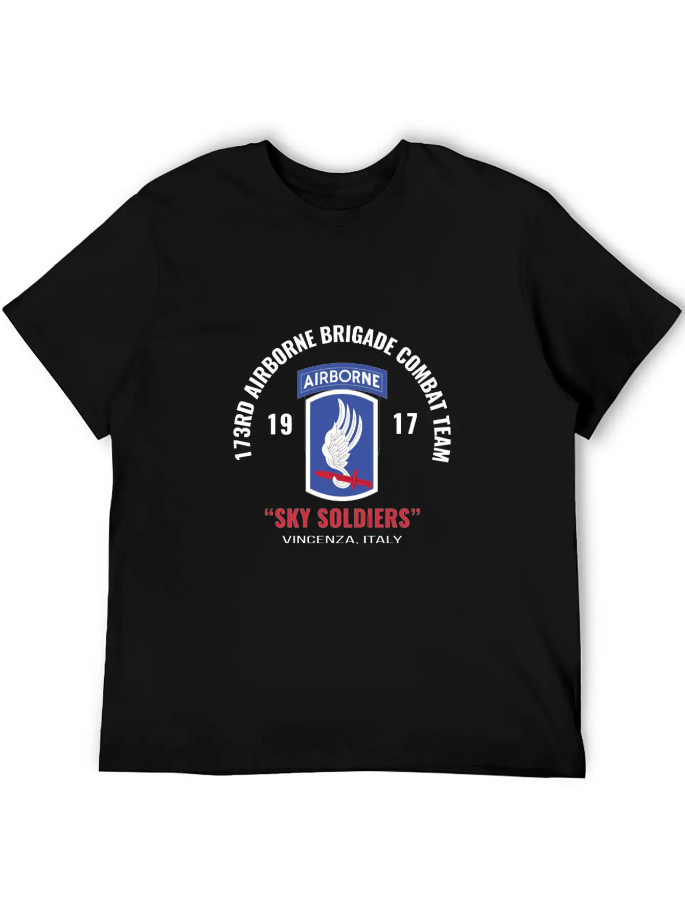 Sky Soldiers 173Rd Airborne Combat Team Unisex Casual T-Shirt – Clean Design For Daily Comfort