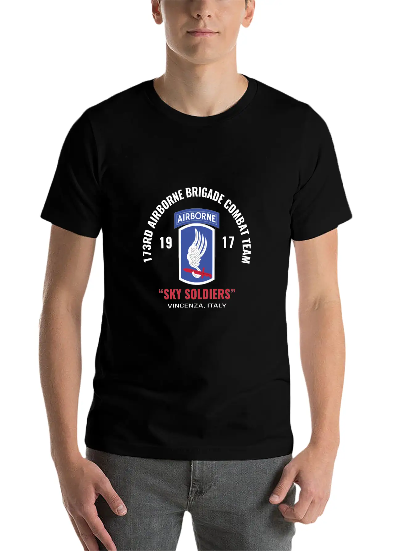 Sky Soldiers 173Rd Airborne Combat Team Unisex Casual T-Shirt – Clean Design For Daily Comfort