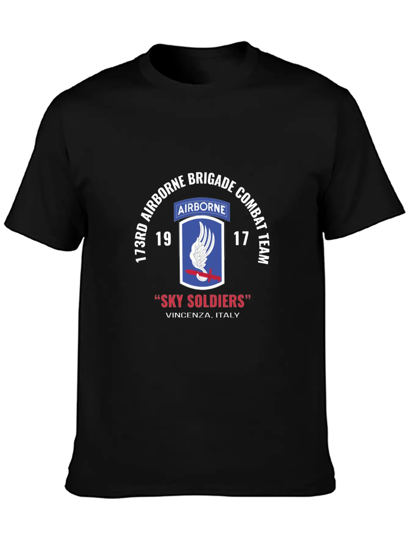 Sky Soldiers 173Rd Airborne Combat Team Unisex Casual T-Shirt – Clean Design For Daily Comfort