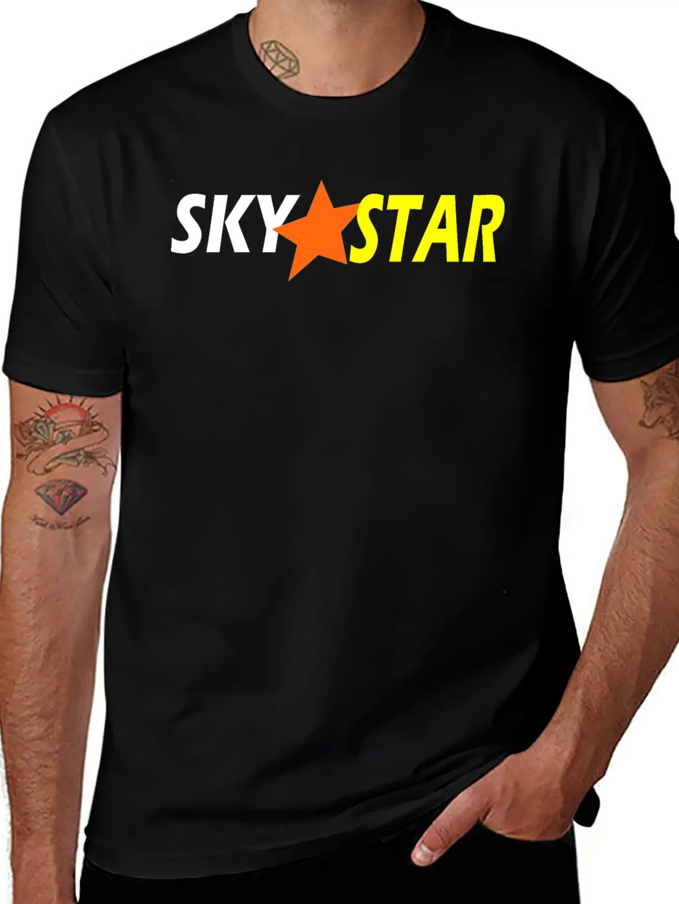 Sky Srat Design Unisex Short Sleeve Soft Cotton T-Shirt – Casual Everyday Wear