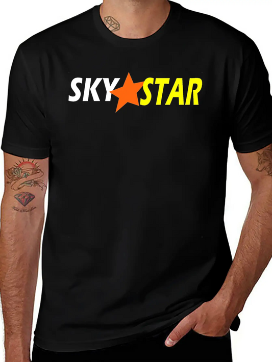 Sky Srat Design Unisex Short Sleeve Soft Cotton T-Shirt – Casual Everyday Wear