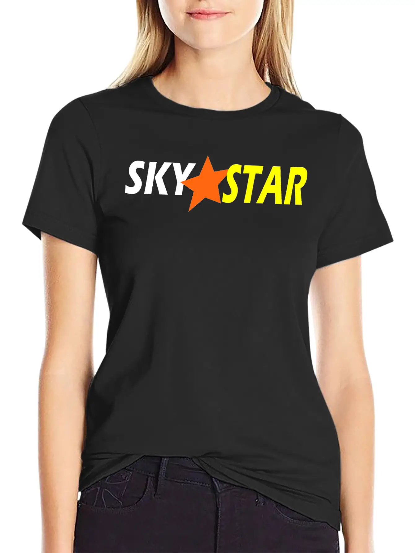 Sky Srat Design Unisex Short Sleeve Soft Cotton T-Shirt – Casual Everyday Wear