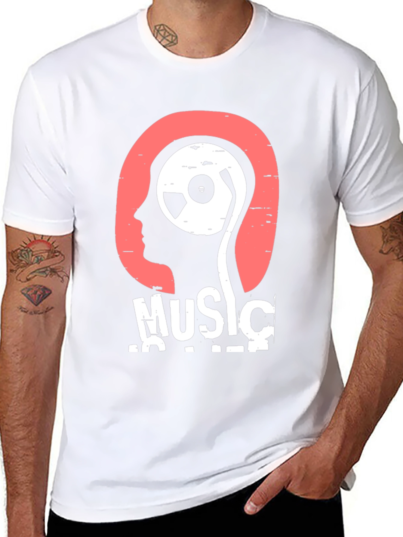 Music is Life T-Shirt - Stylish Graphic Tee