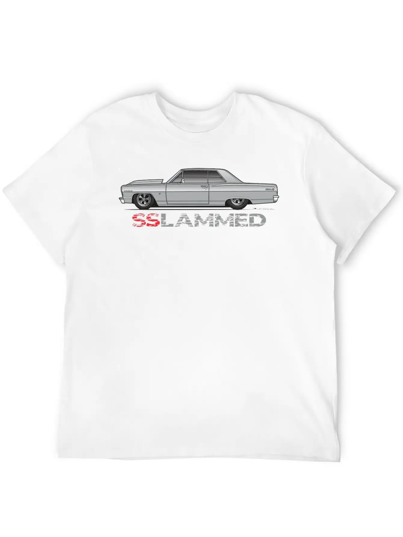 Slammed Silver Stylish Everyday T-Shirt – Unisex Basic Cotton Tee