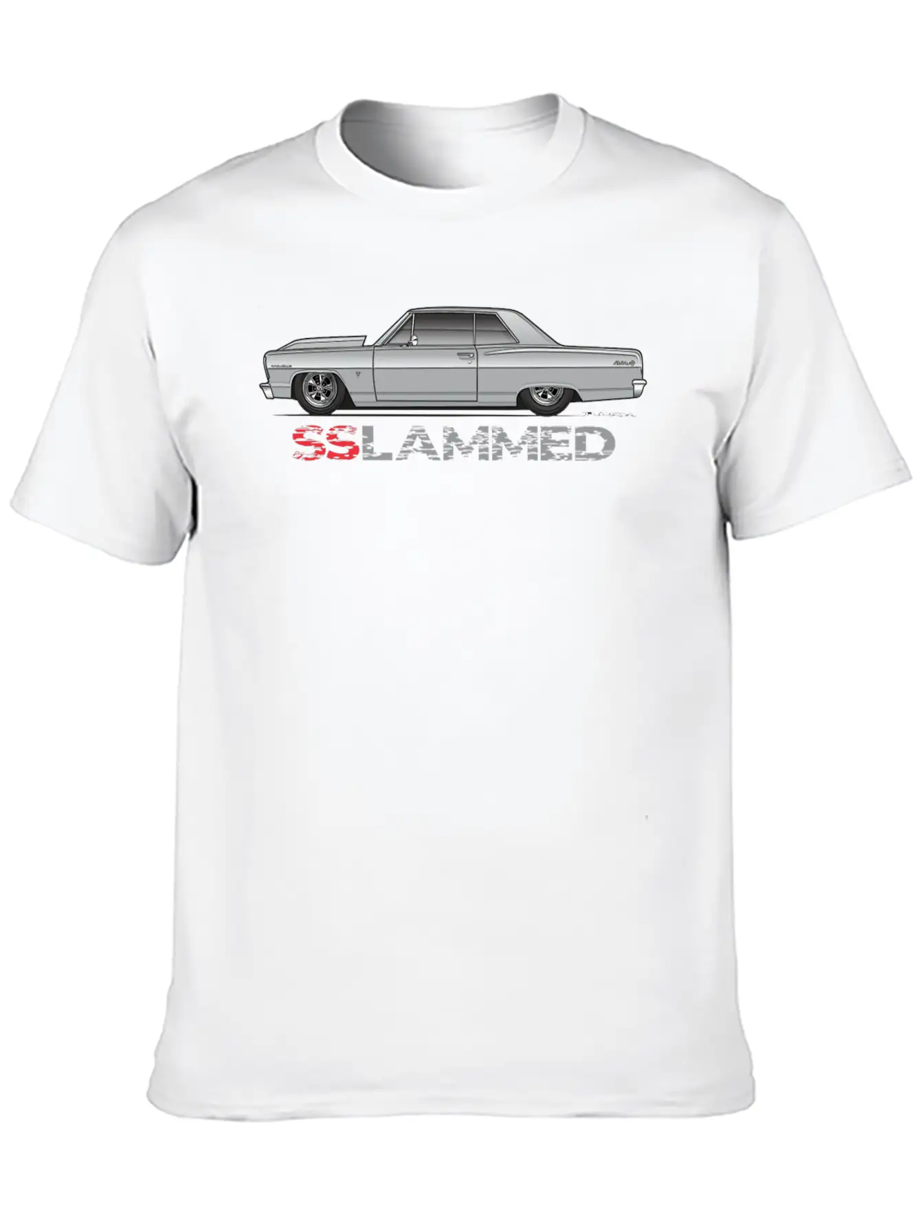 Slammed Silver Stylish Everyday T-Shirt – Unisex Basic Cotton Tee
