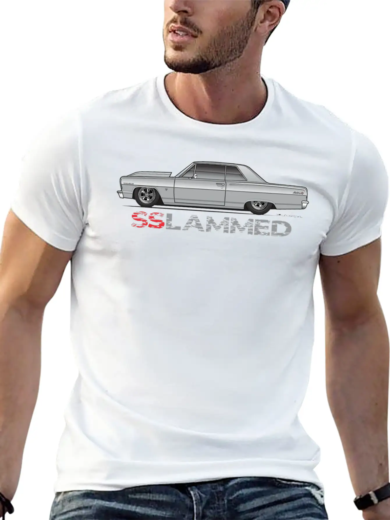 Slammed Silver Stylish Everyday T-Shirt – Unisex Basic Cotton Tee
