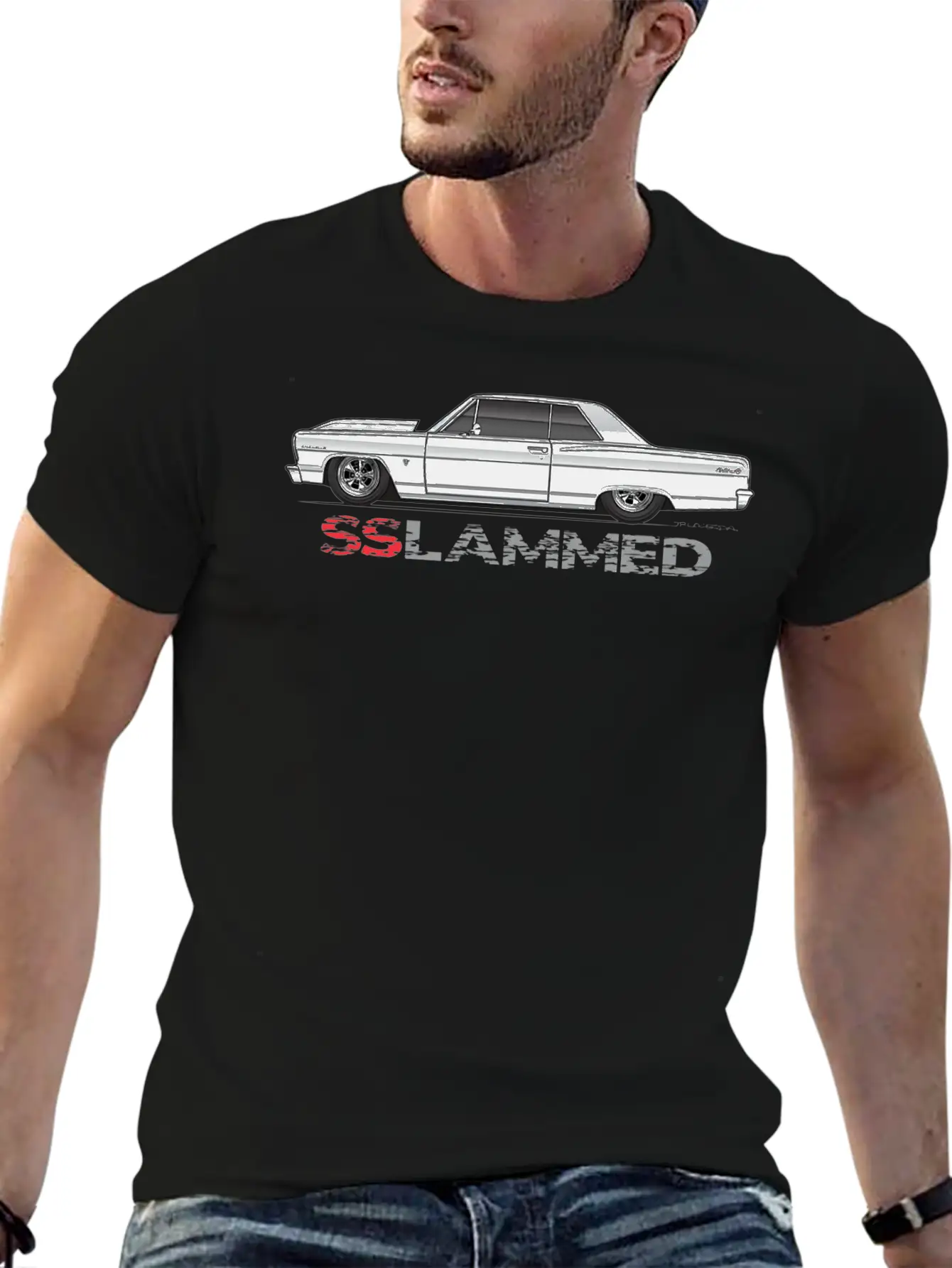 Slammed Silver Stylish Everyday T-Shirt – Unisex Basic Cotton Tee