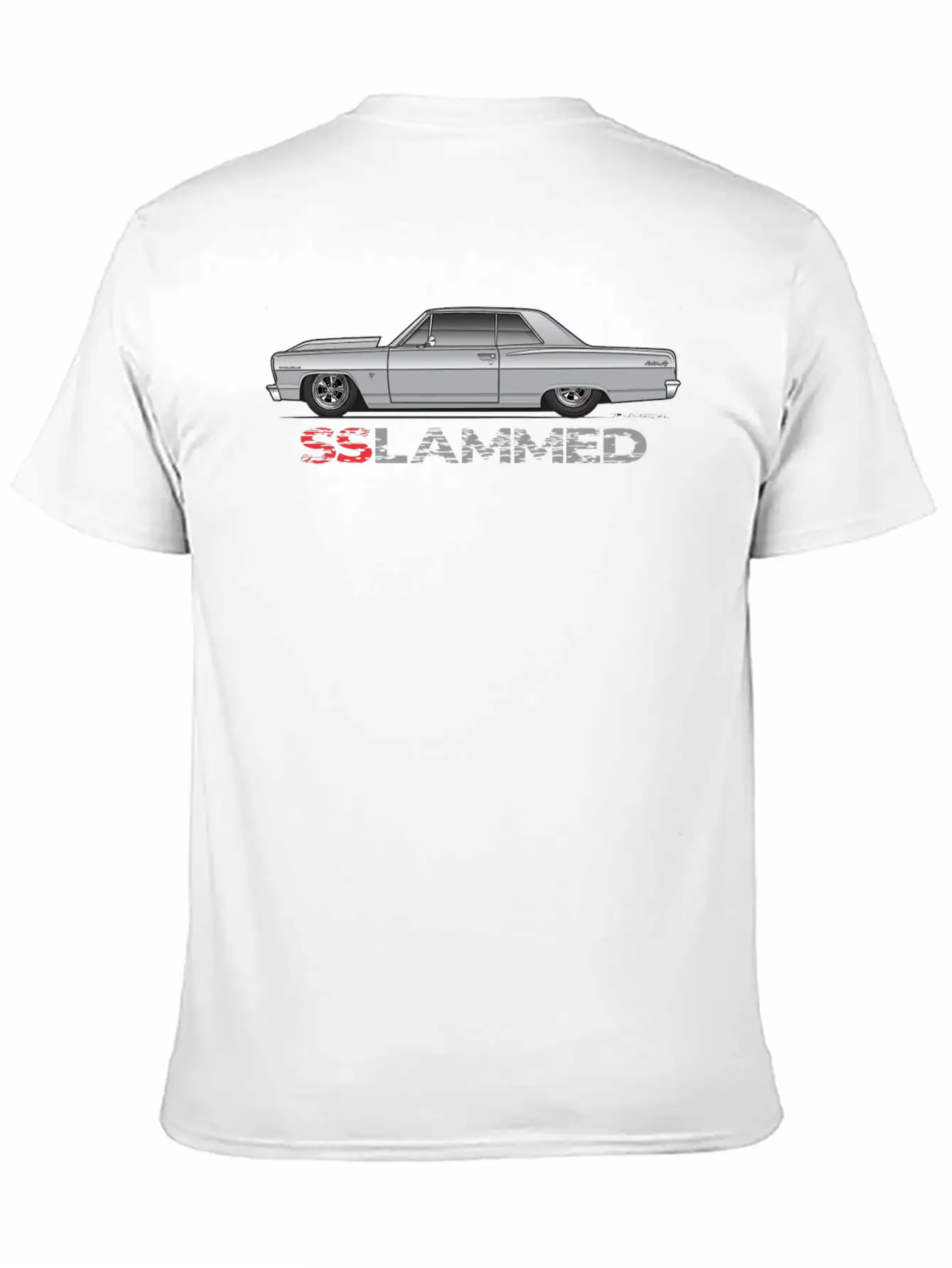 Slammed Silver Stylish Everyday T-Shirt – Unisex Basic Cotton Tee