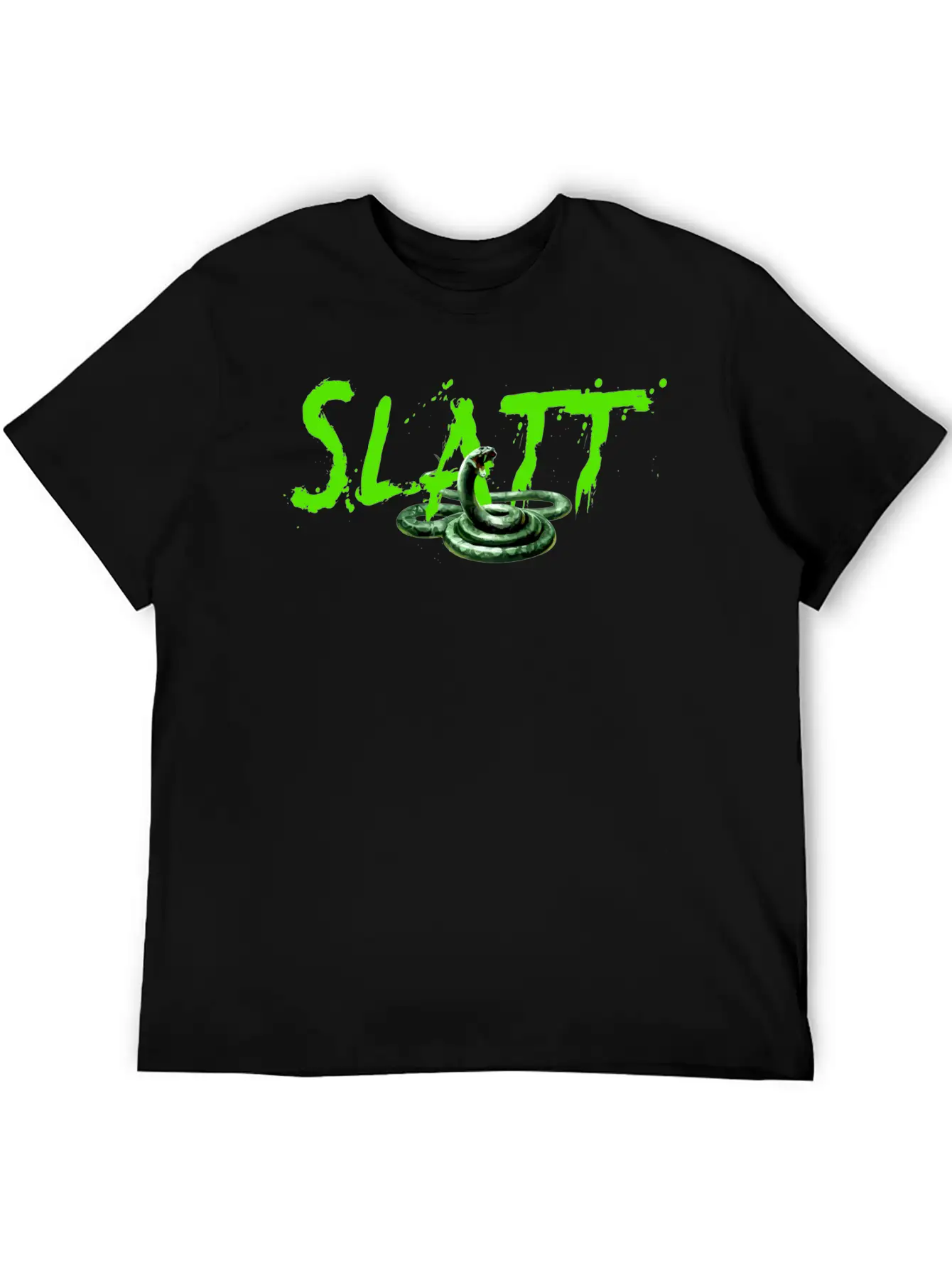 Slatt With Snake Slime Love All The Time Gift Tee Timeless Short Sleeve Tee – Comfy And Minimalist Design