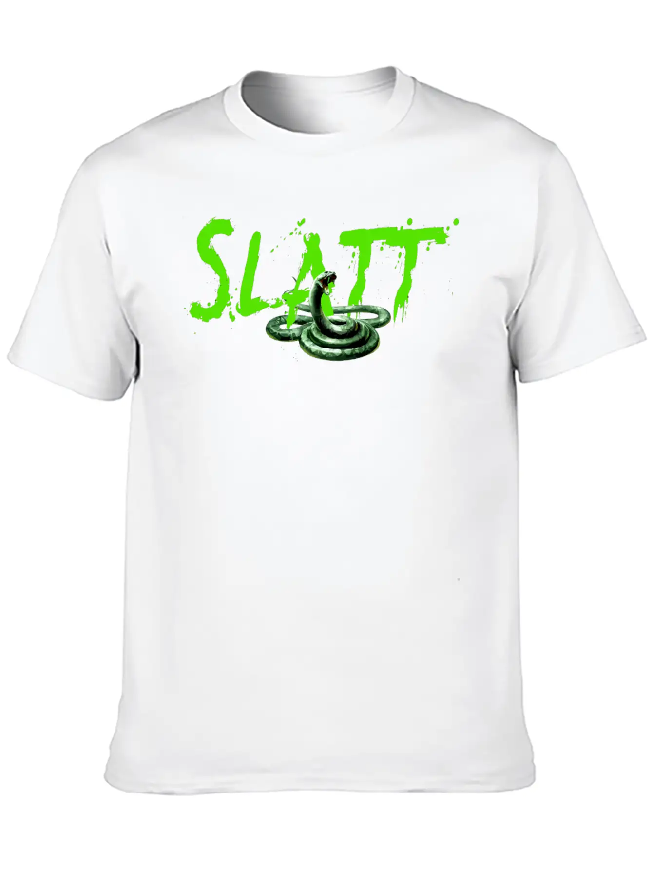 Slatt With Snake Slime Love All The Time Gift Tee Timeless Short Sleeve Tee – Comfy And Minimalist Design
