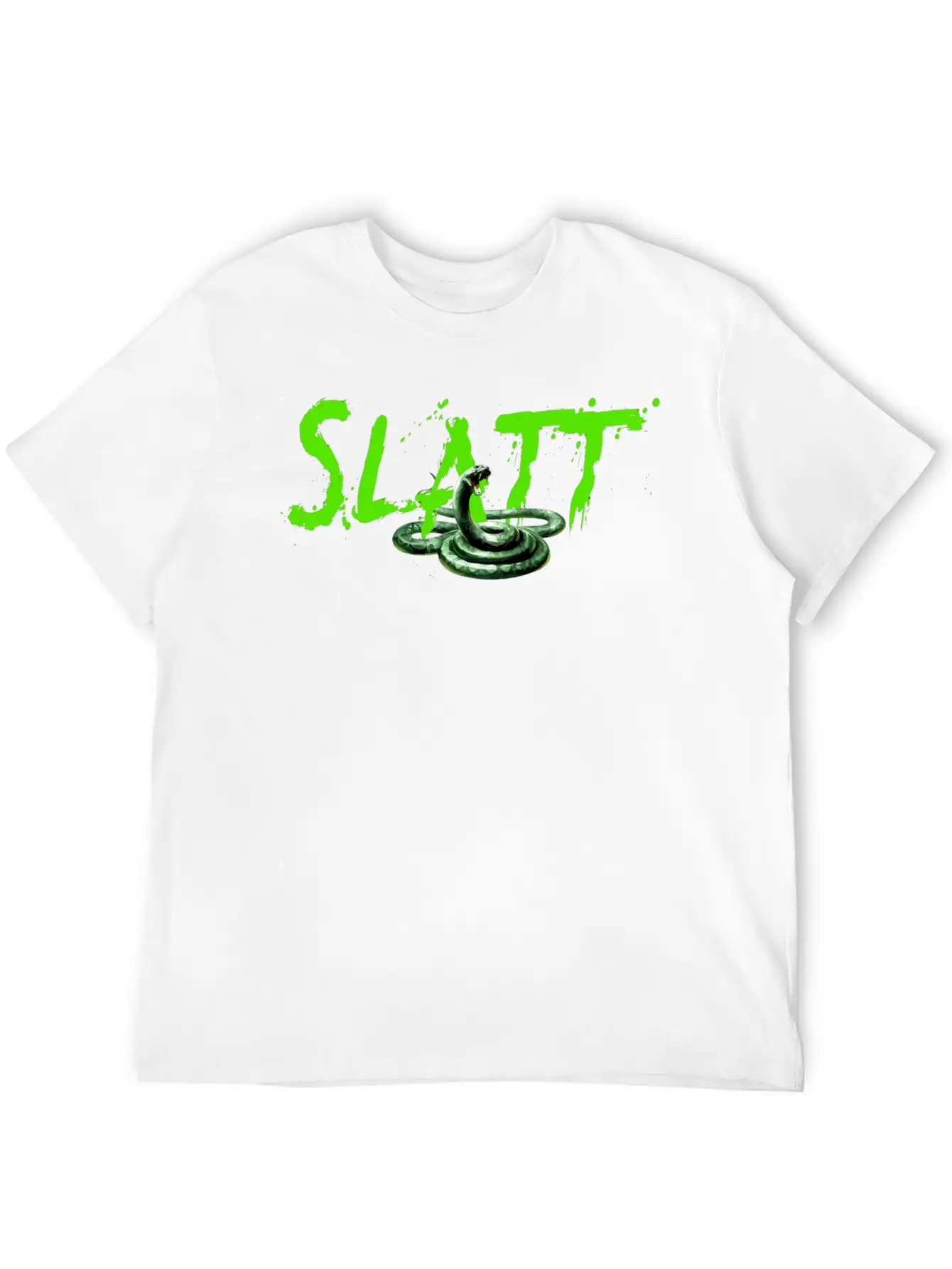 Slatt With Snake Slime Love All The Time Gift Tee Timeless Short Sleeve Tee – Comfy And Minimalist Design
