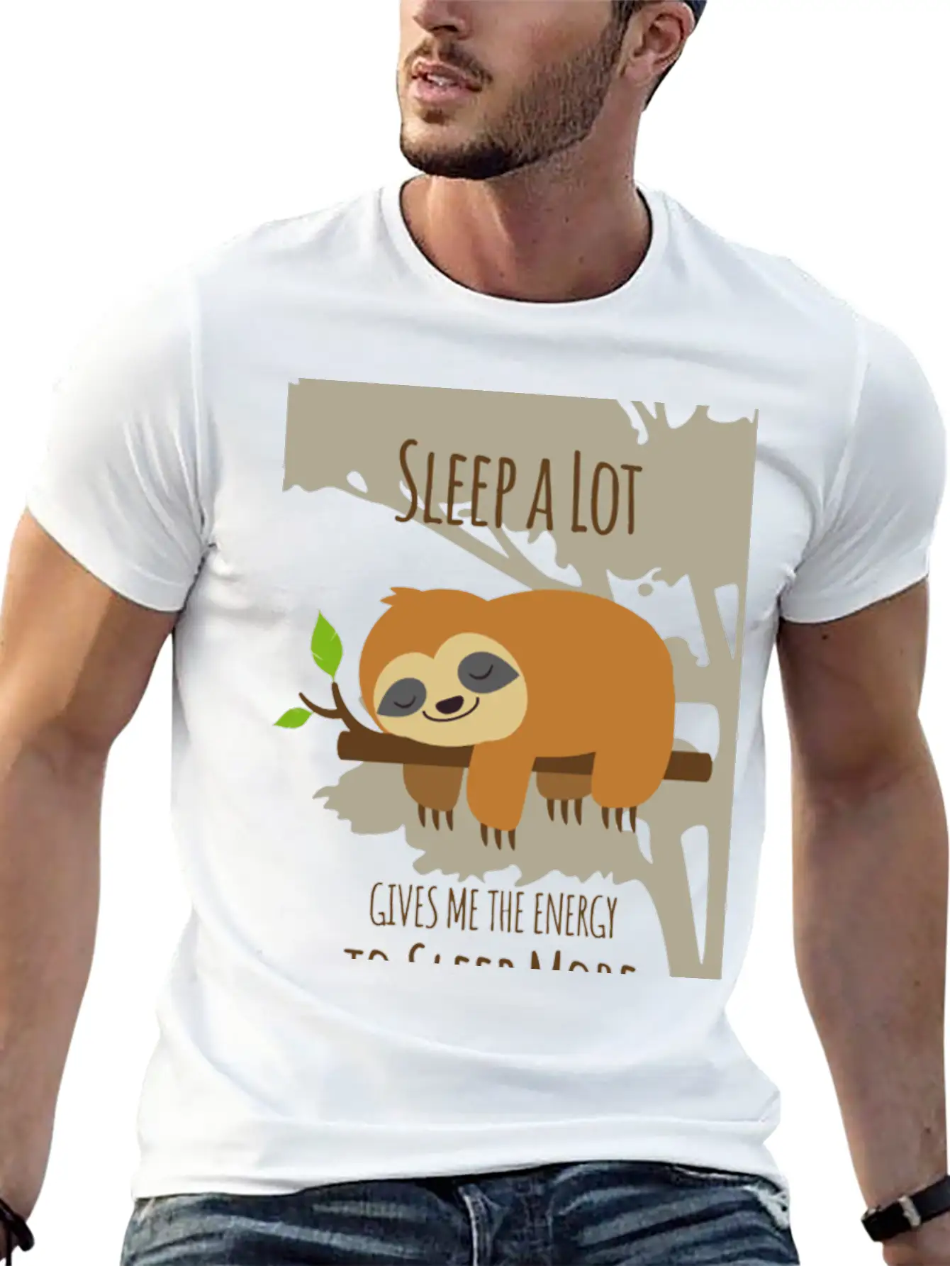 Sleep A Lot Give Me Energy To Sleep More Unisex Casual T-Shirt – Clean Design For Daily Comfort