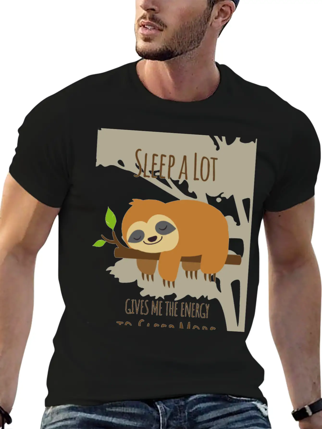 Sleep A Lot Give Me Energy To Sleep More Unisex Casual T-Shirt – Clean Design For Daily Comfort