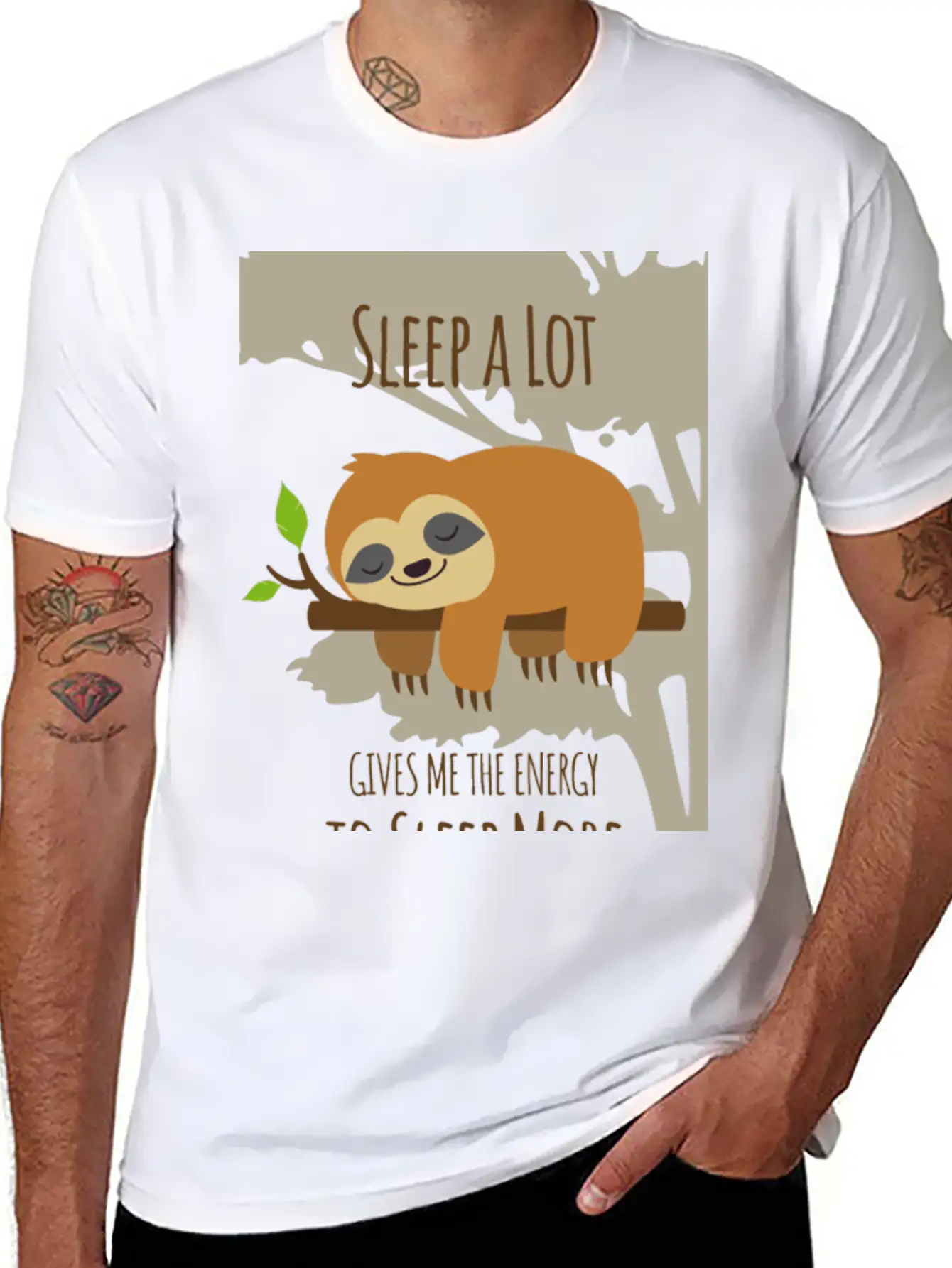 Sleep A Lot Give Me Energy To Sleep More Unisex Casual T-Shirt – Clean Design For Daily Comfort