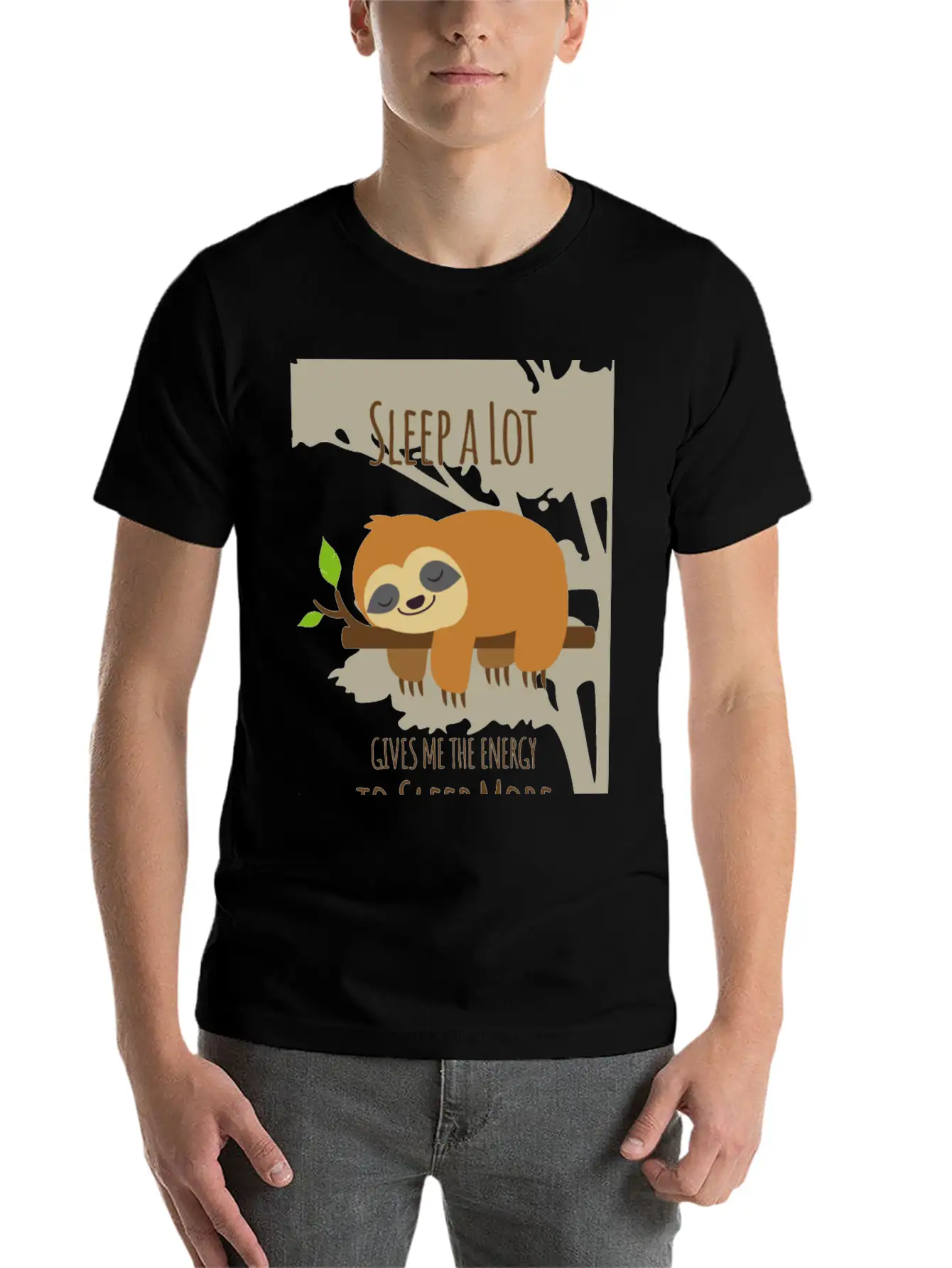 Sleep A Lot Give Me Energy To Sleep More Unisex Casual T-Shirt – Clean Design For Daily Comfort
