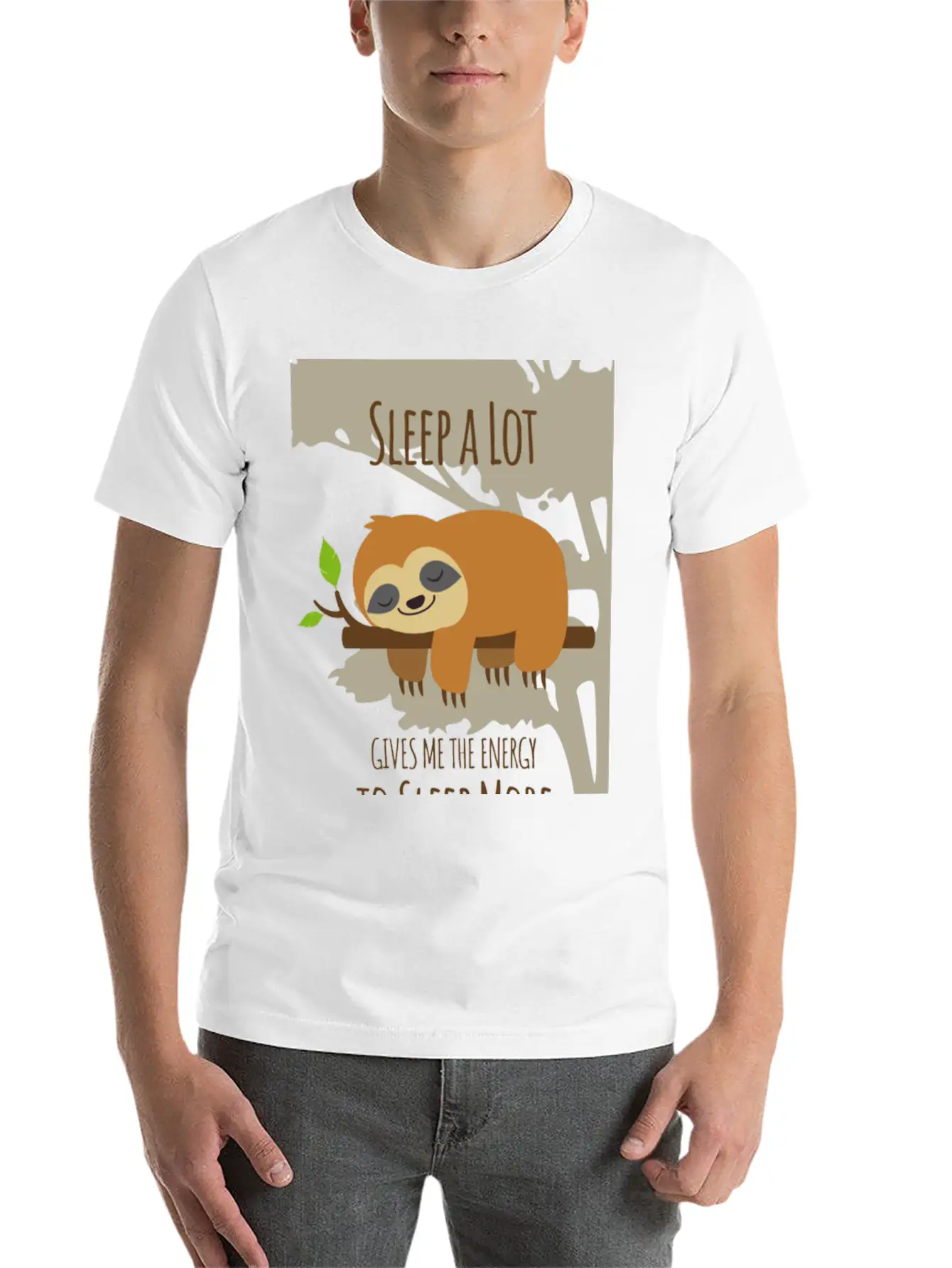 Sleep A Lot Give Me Energy To Sleep More Unisex Casual T-Shirt – Clean Design For Daily Comfort