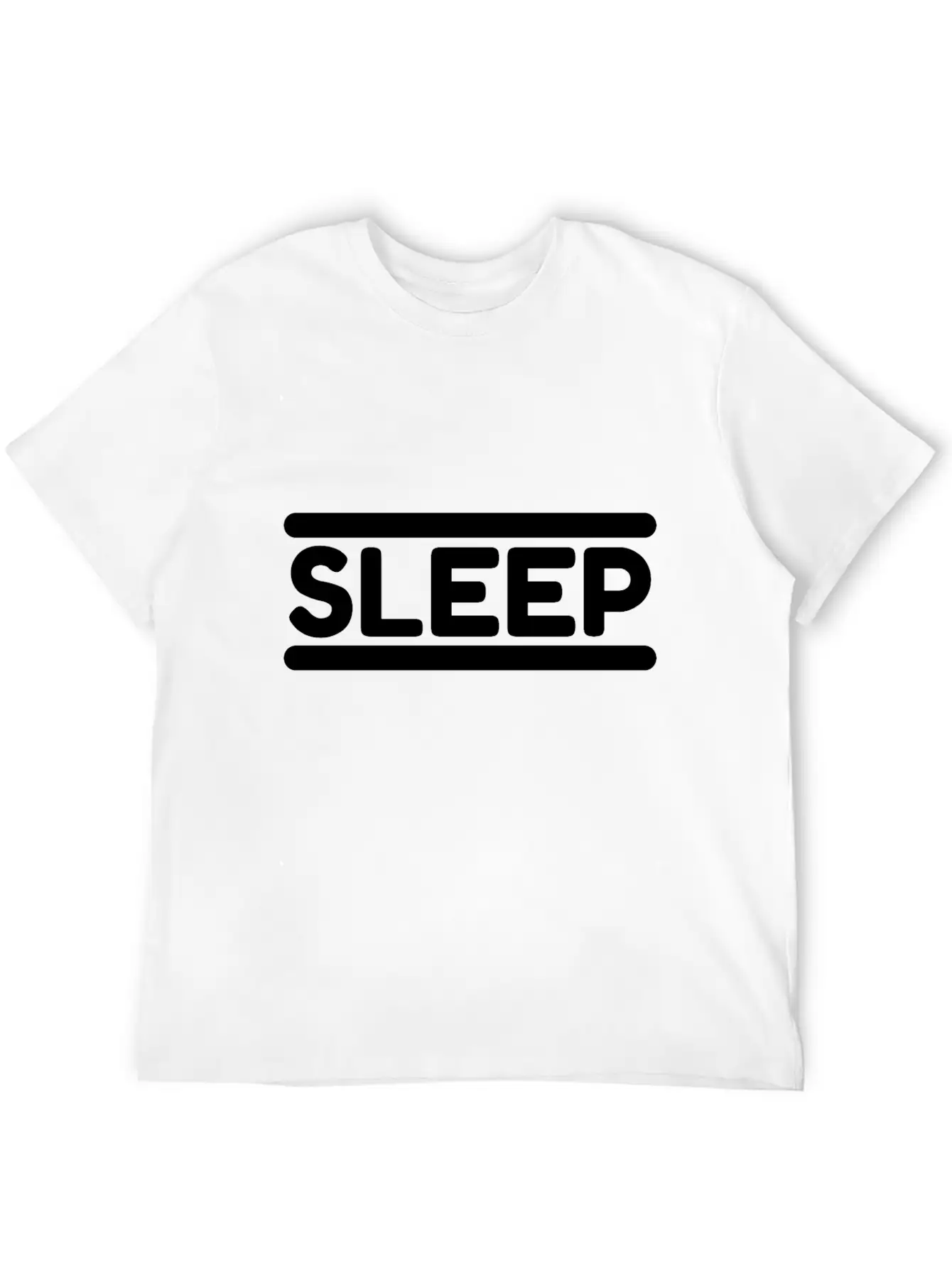 Sleep - Black Unisex Short Sleeve Soft Cotton T-Shirt – Casual Everyday Wear