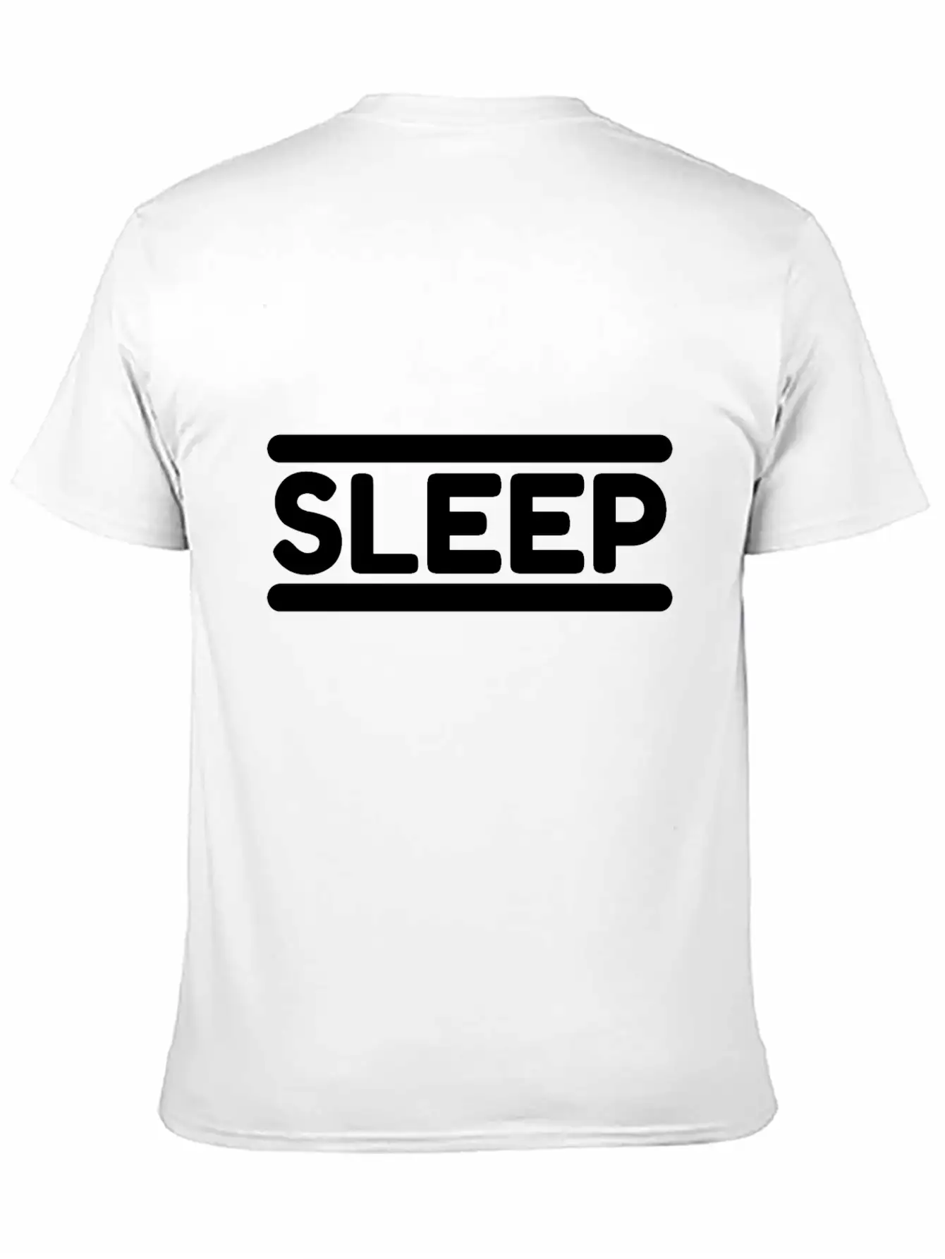 Sleep - Black Unisex Short Sleeve Soft Cotton T-Shirt – Casual Everyday Wear