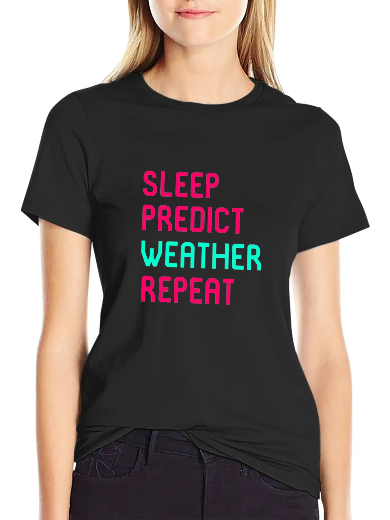 Sleep Predict Repeat Meteorologist Basic Graphic T-Shirt – Daily Comfort In Soft Cotton