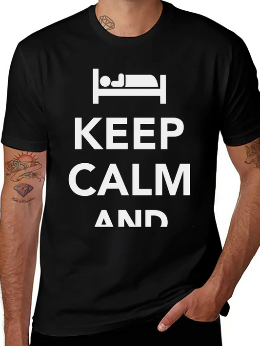 Sleep Unisex Short Sleeve Soft Cotton T-Shirt – Casual Everyday Wear