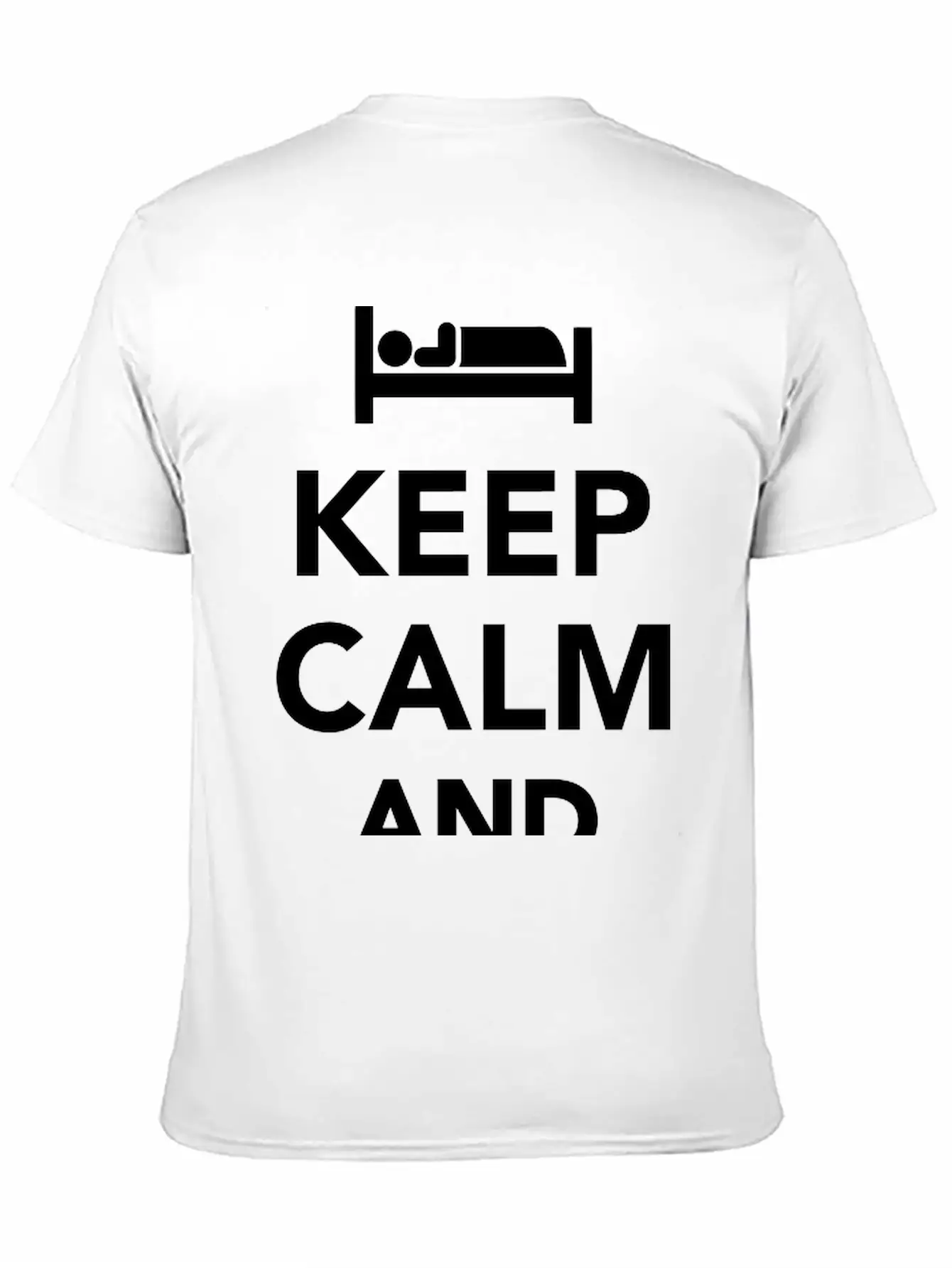 Sleep Unisex Short Sleeve Soft Cotton T-Shirt – Casual Everyday Wear
