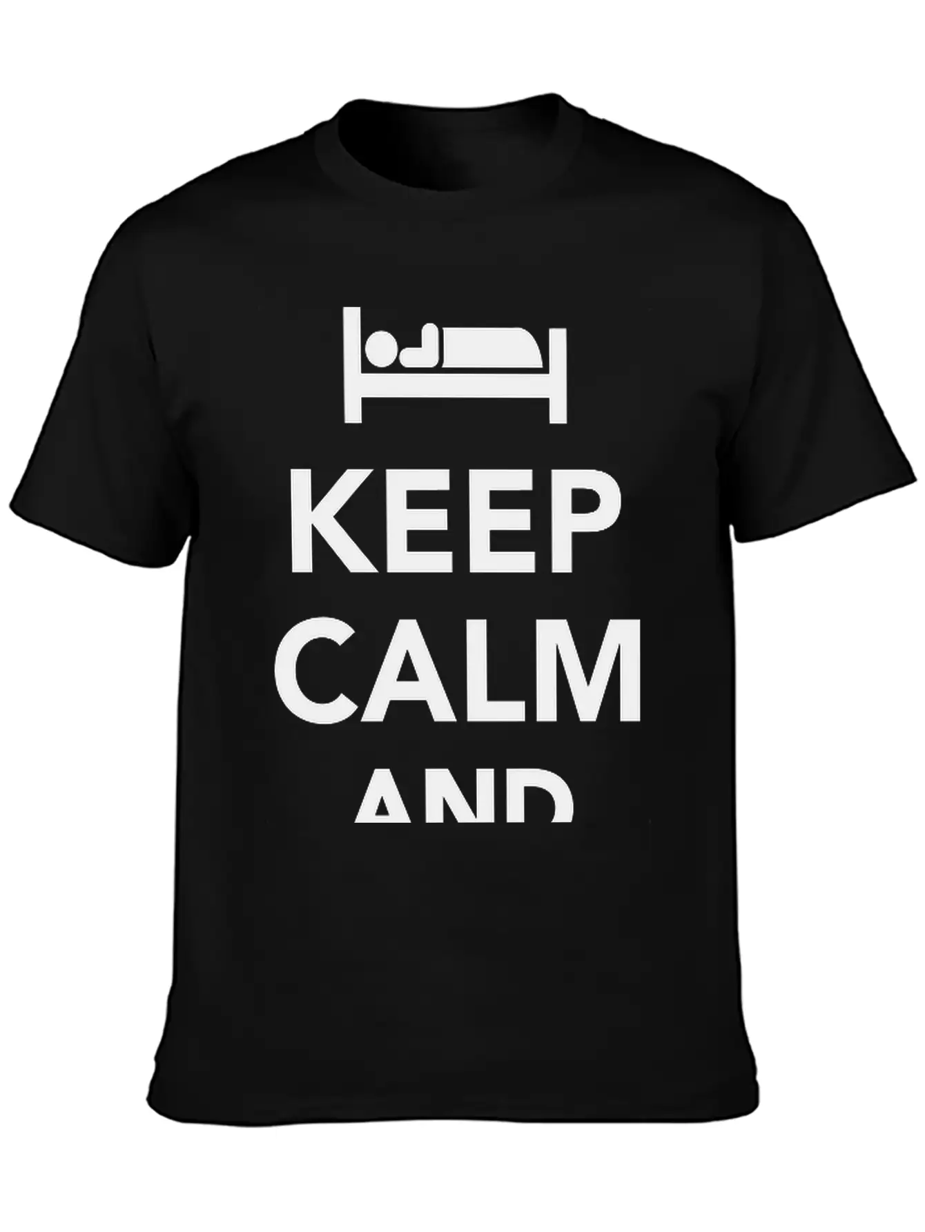 Sleep Unisex Short Sleeve Soft Cotton T-Shirt – Casual Everyday Wear