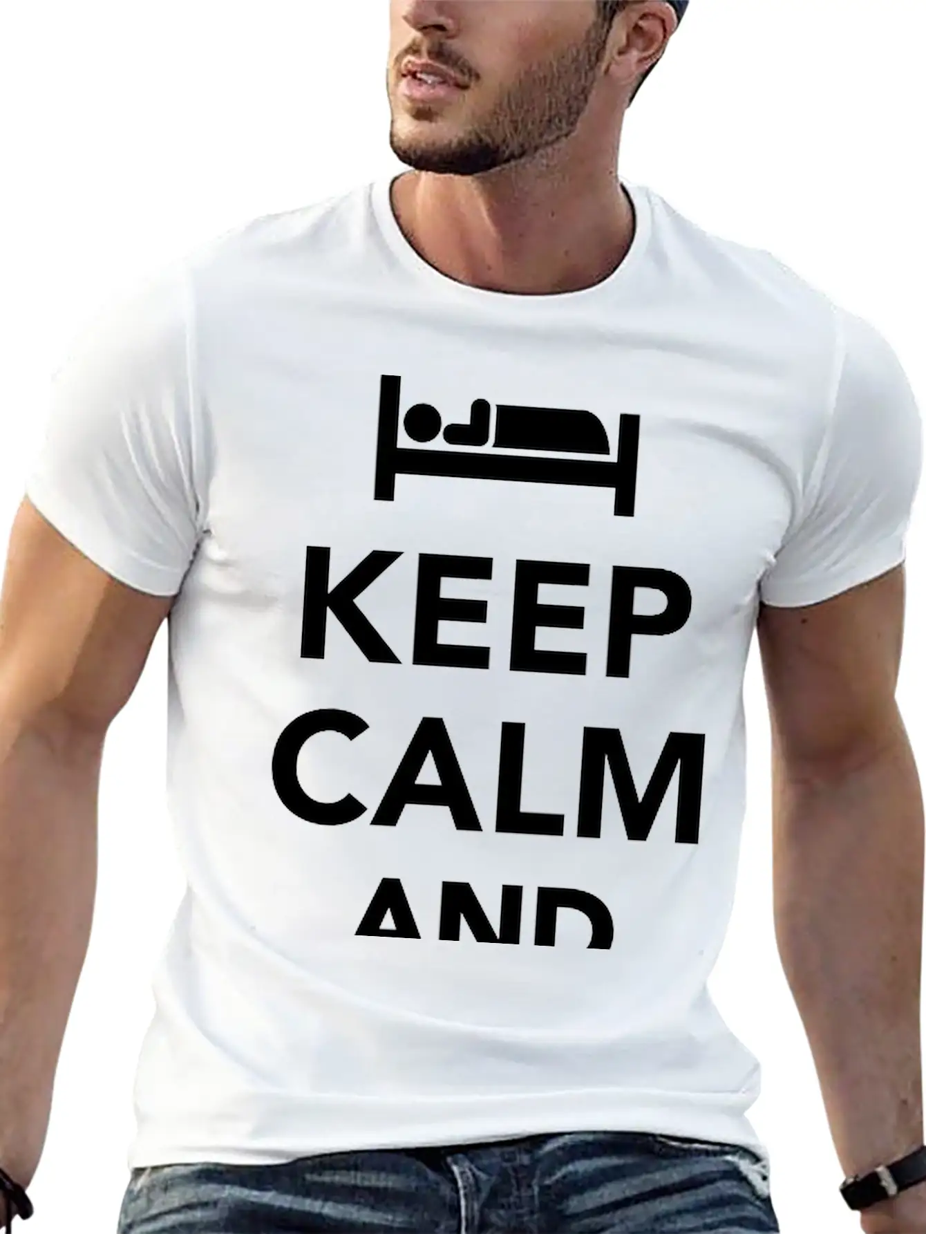 Sleep Unisex Short Sleeve Soft Cotton T-Shirt – Casual Everyday Wear