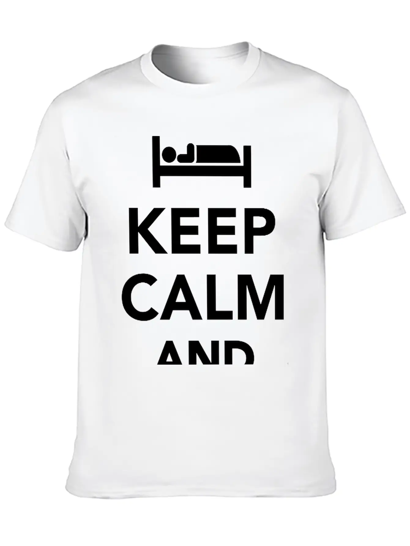 Sleep Unisex Short Sleeve Soft Cotton T-Shirt – Casual Everyday Wear