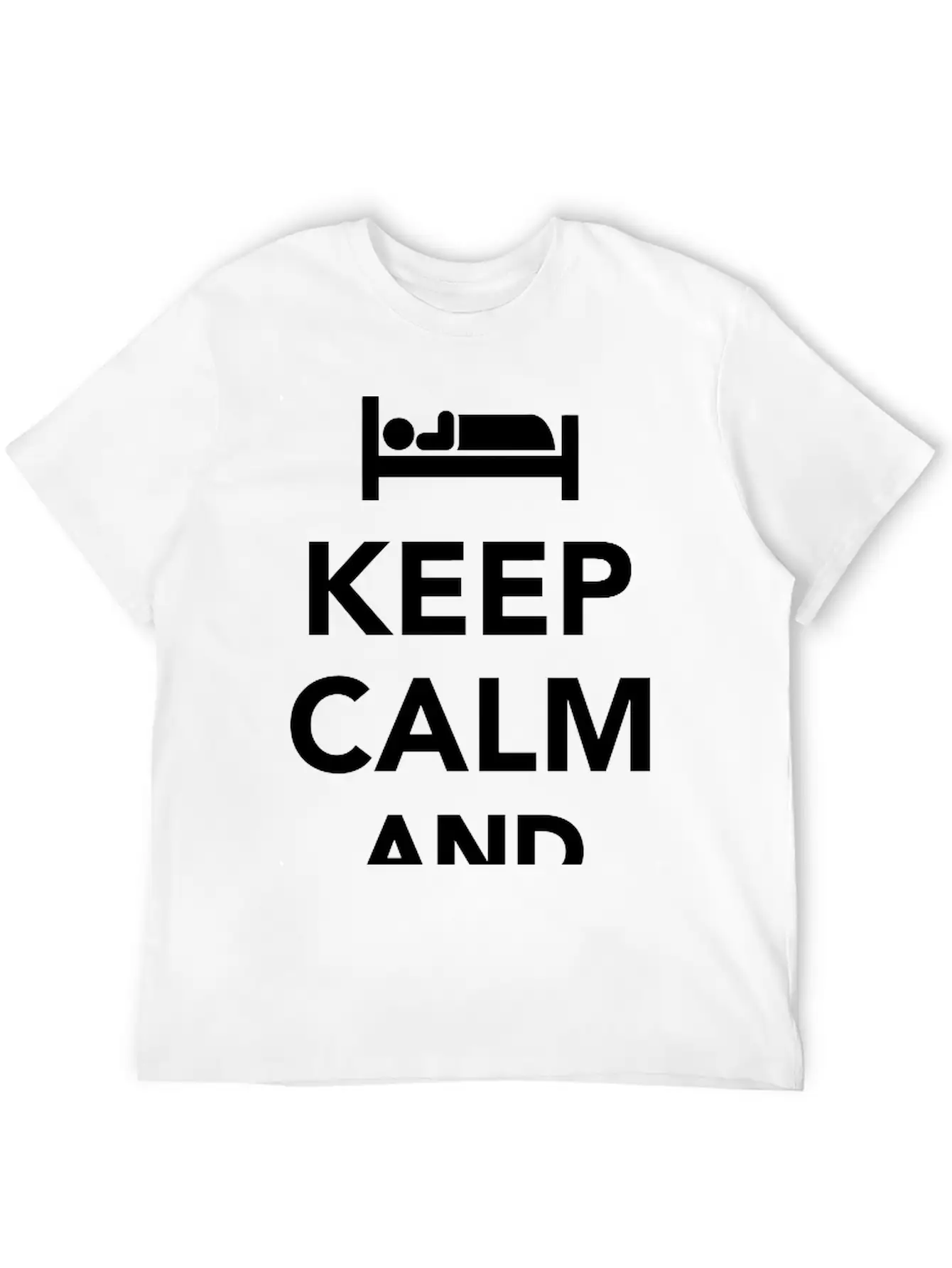 Sleep Unisex Short Sleeve Soft Cotton T-Shirt – Casual Everyday Wear