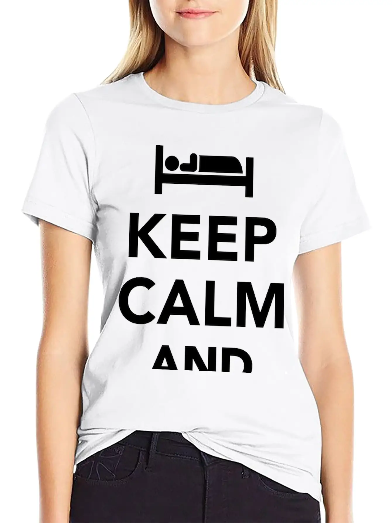 Sleep Unisex Short Sleeve Soft Cotton T-Shirt – Casual Everyday Wear