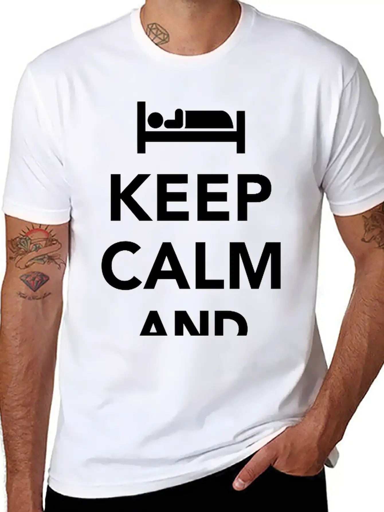 Sleep Unisex Short Sleeve Soft Cotton T-Shirt – Casual Everyday Wear