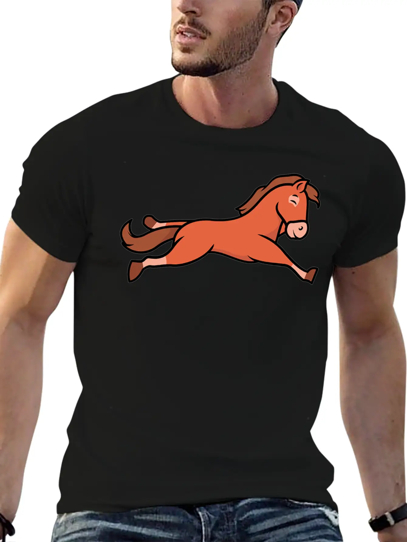Sleeping Horse Essential Unisex Summer Tee – Soft Cotton Casual Fit