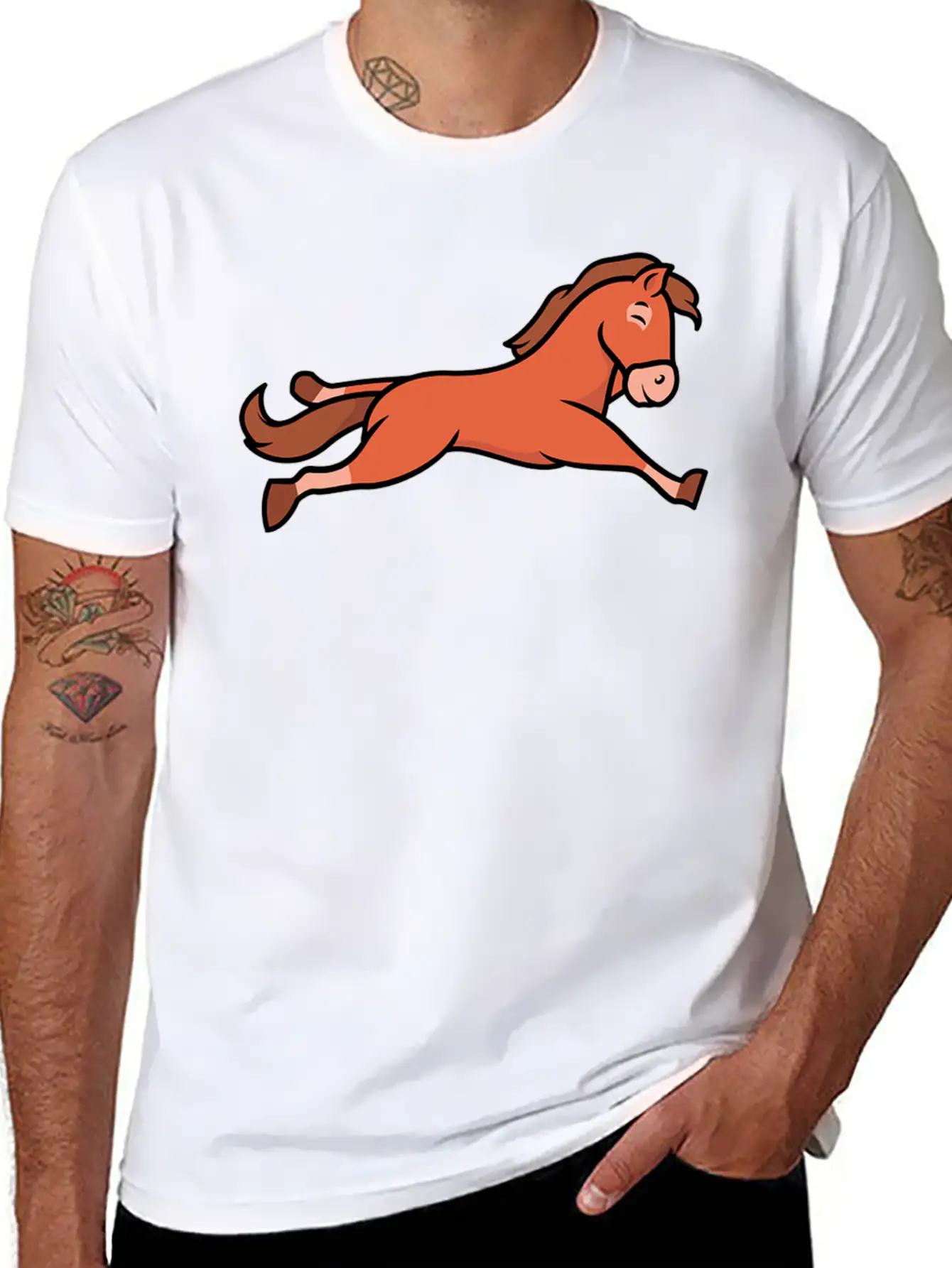 Sleeping Horse Essential Unisex Summer Tee – Soft Cotton Casual Fit