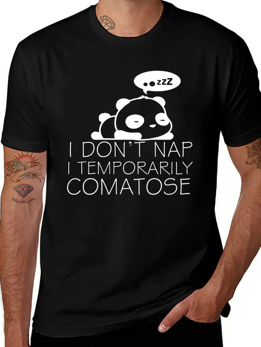Sleeping Panda Stylish Everyday T-Shirt – Unisex Basic Cotton Tee