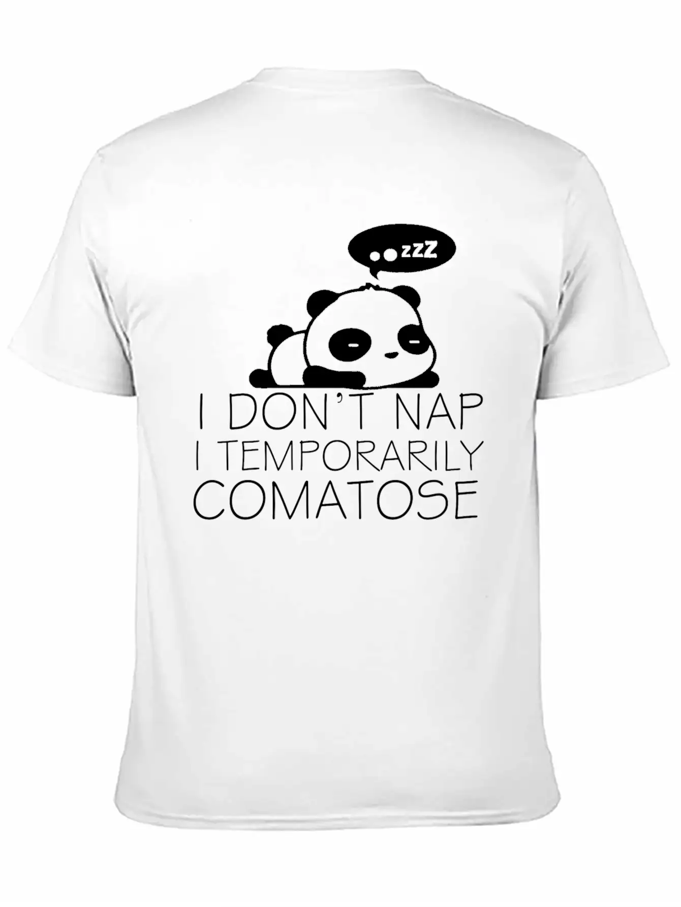 Sleeping Panda Stylish Everyday T-Shirt – Unisex Basic Cotton Tee
