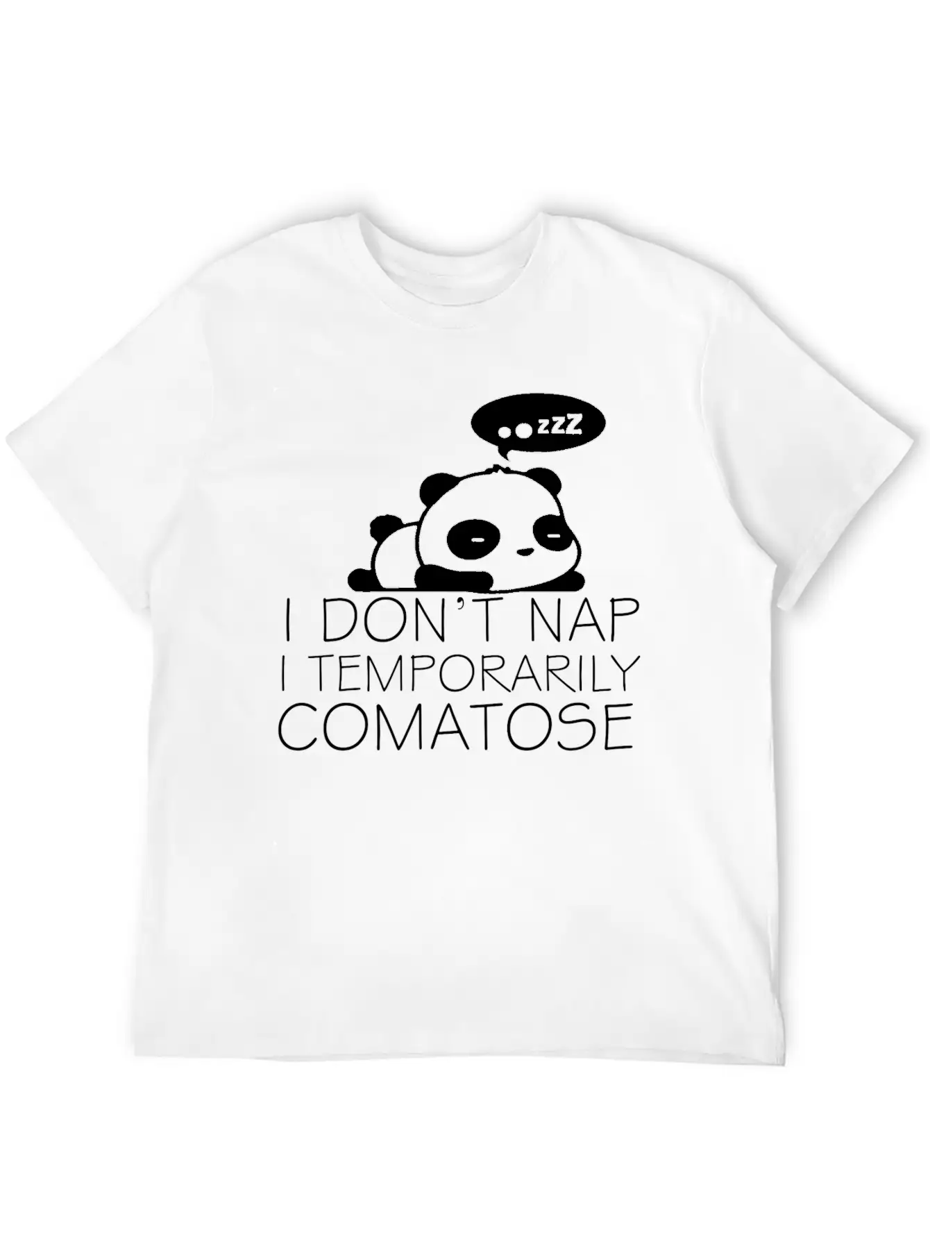 Sleeping Panda Stylish Everyday T-Shirt – Unisex Basic Cotton Tee