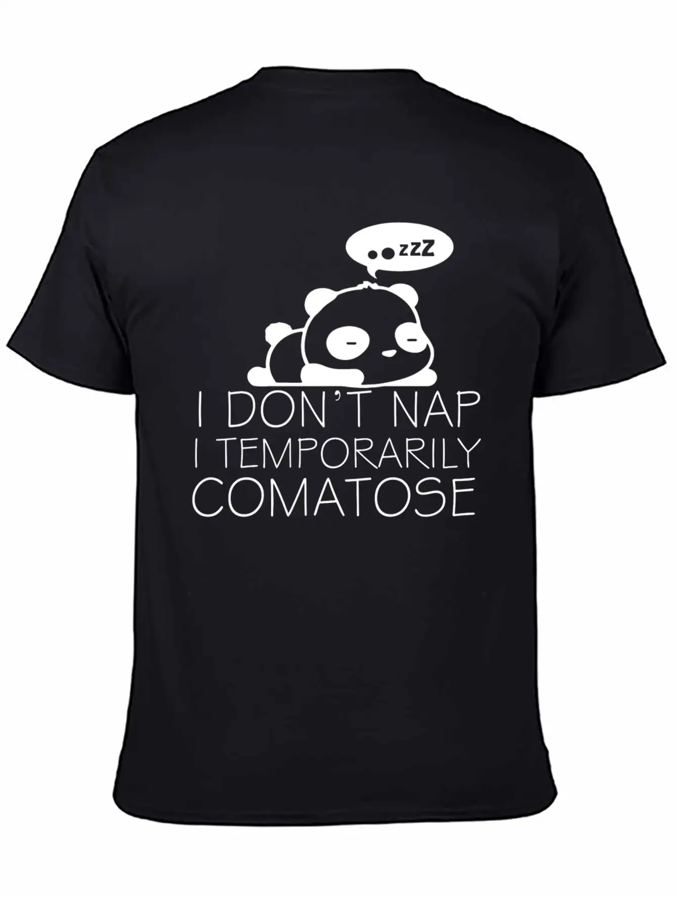 Sleeping Panda Stylish Everyday T-Shirt – Unisex Basic Cotton Tee