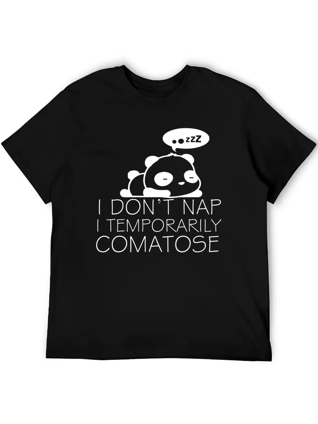 Sleeping Panda Stylish Everyday T-Shirt – Unisex Basic Cotton Tee