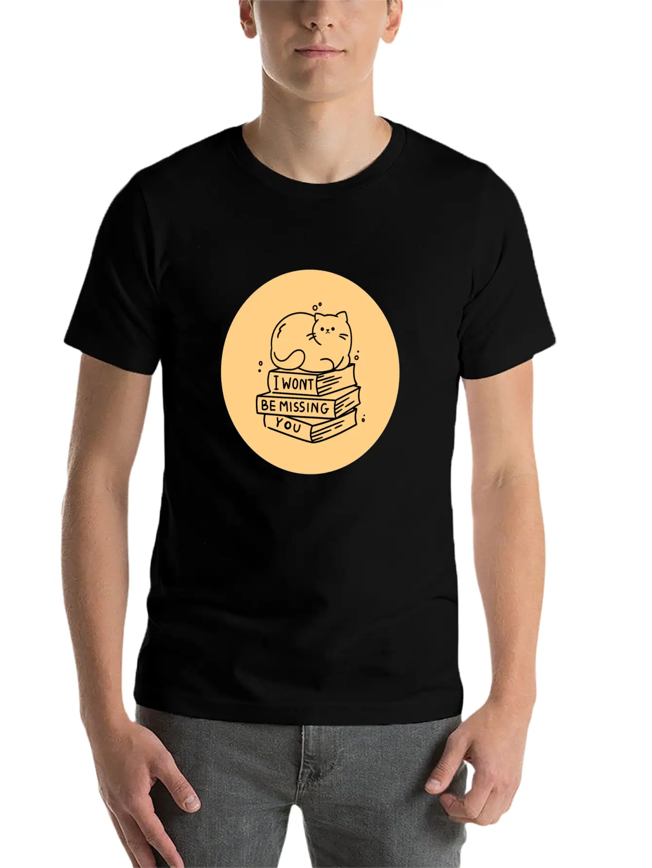 Sleepy Paw Cat Minimal T-shirts Stylish Everyday T-Shirt – Unisex Basic Cotton Tee