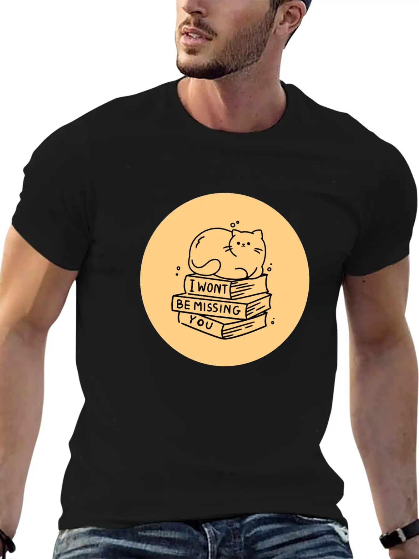 Sleepy Paw Cat Minimal T-shirts Stylish Everyday T-Shirt – Unisex Basic Cotton Tee