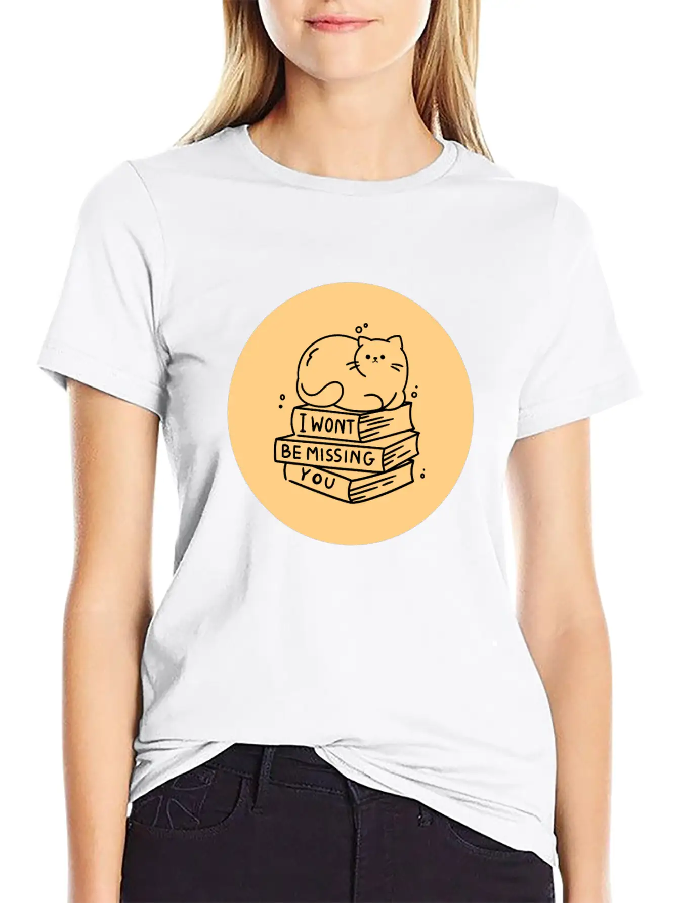 Sleepy Paw Cat Minimal T-shirts Stylish Everyday T-Shirt – Unisex Basic Cotton Tee