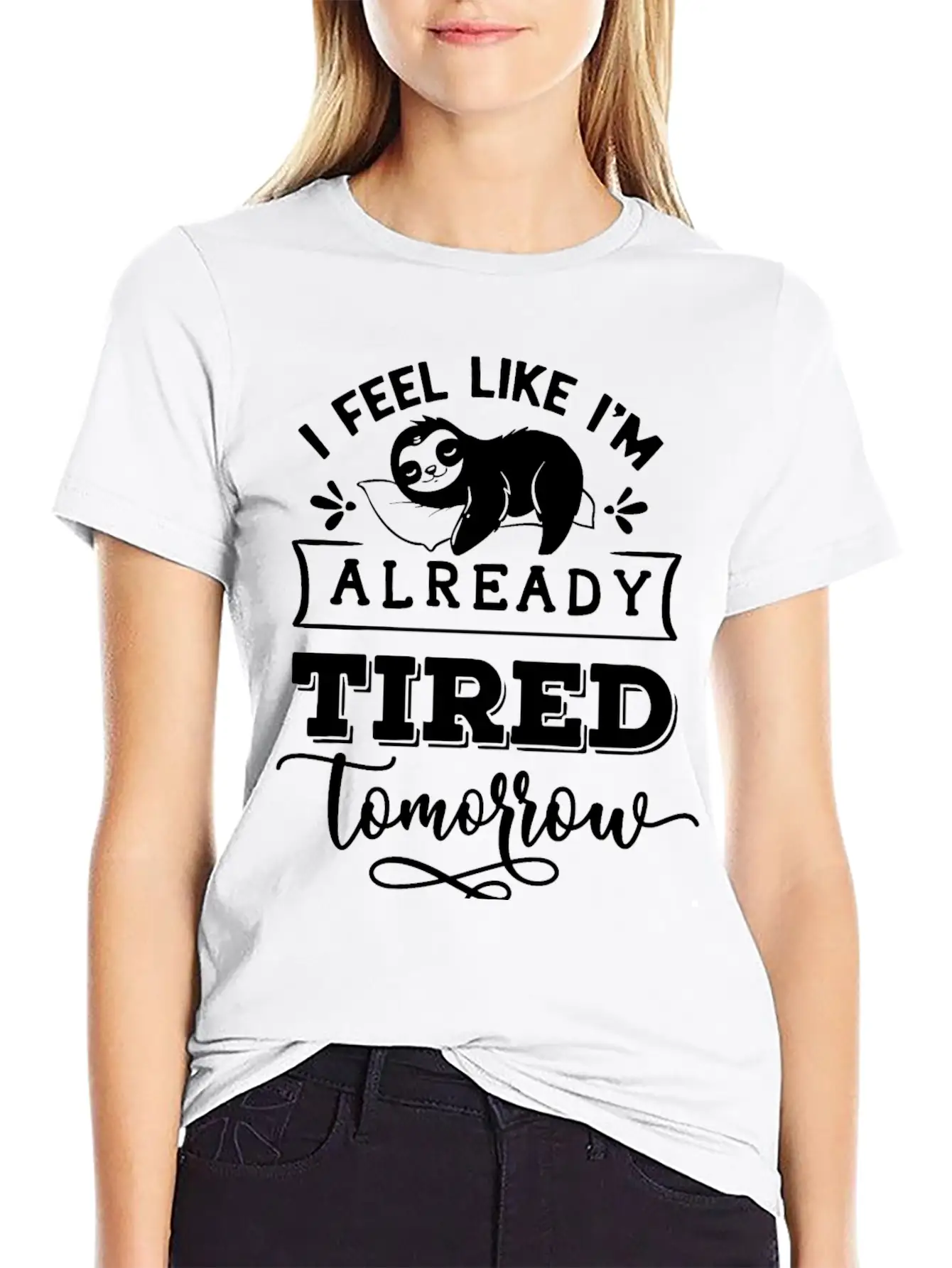 Sloth Funny Quote Cute Animal Basic Graphic T-Shirt – Daily Comfort In Soft Cotton