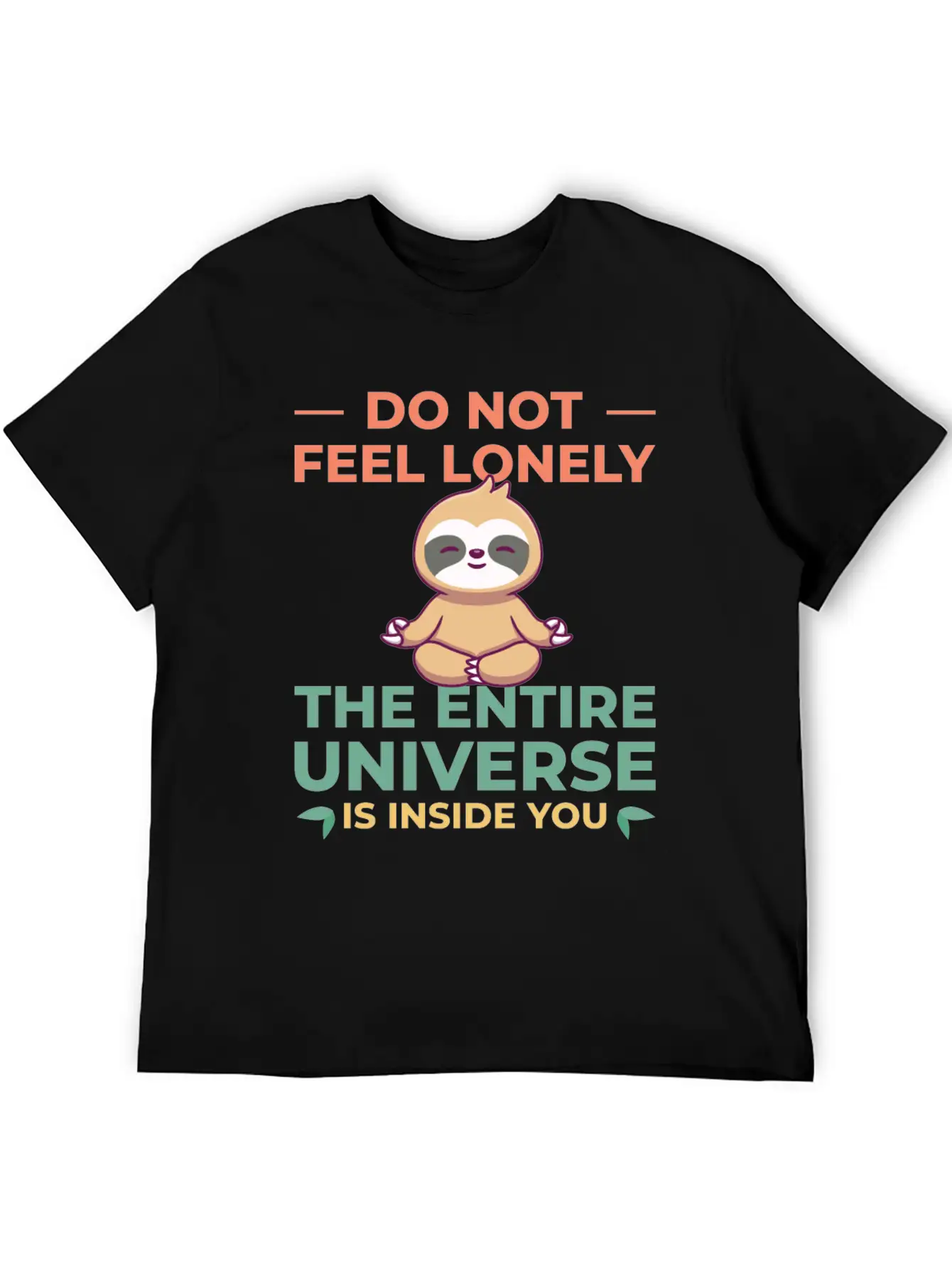 Sloth Sloths, Universe Unisex Short Sleeve Soft Cotton T-Shirt – Casual Everyday Wear